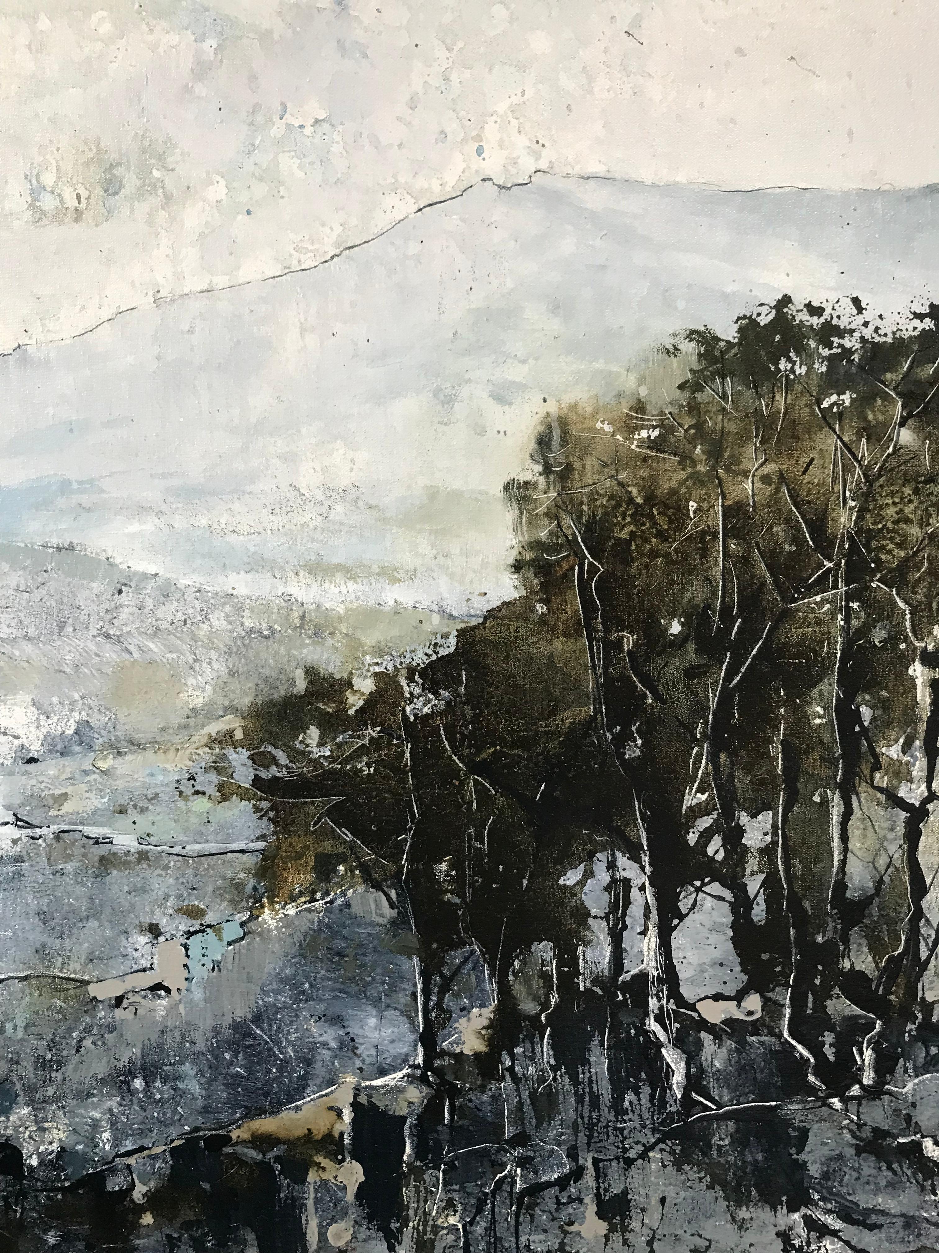 James Bonstow, Delamore IV, peinture de paysage abstrait originale 2