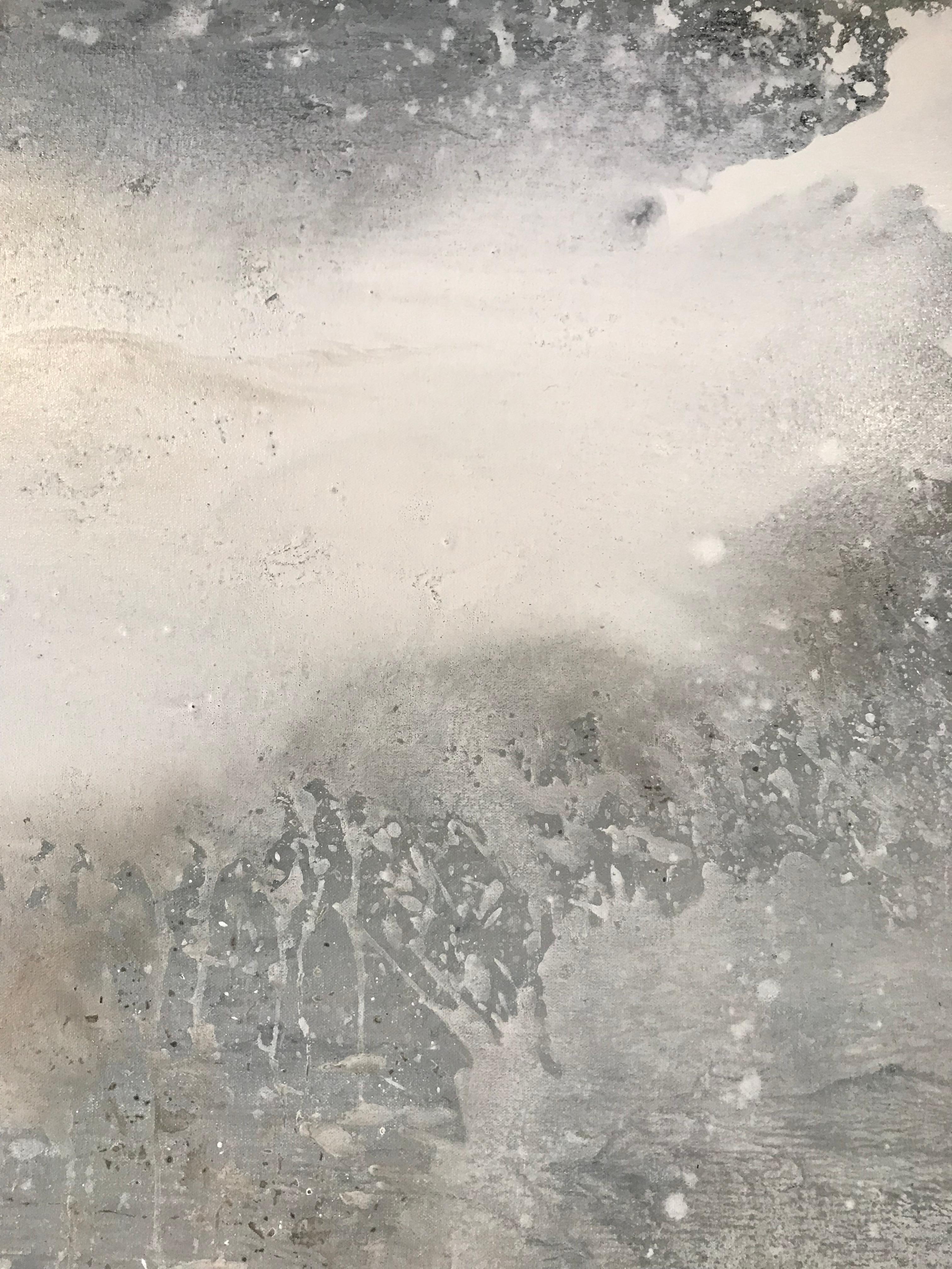 James Bonstow, Delamore IV, peinture de paysage abstrait originale 4