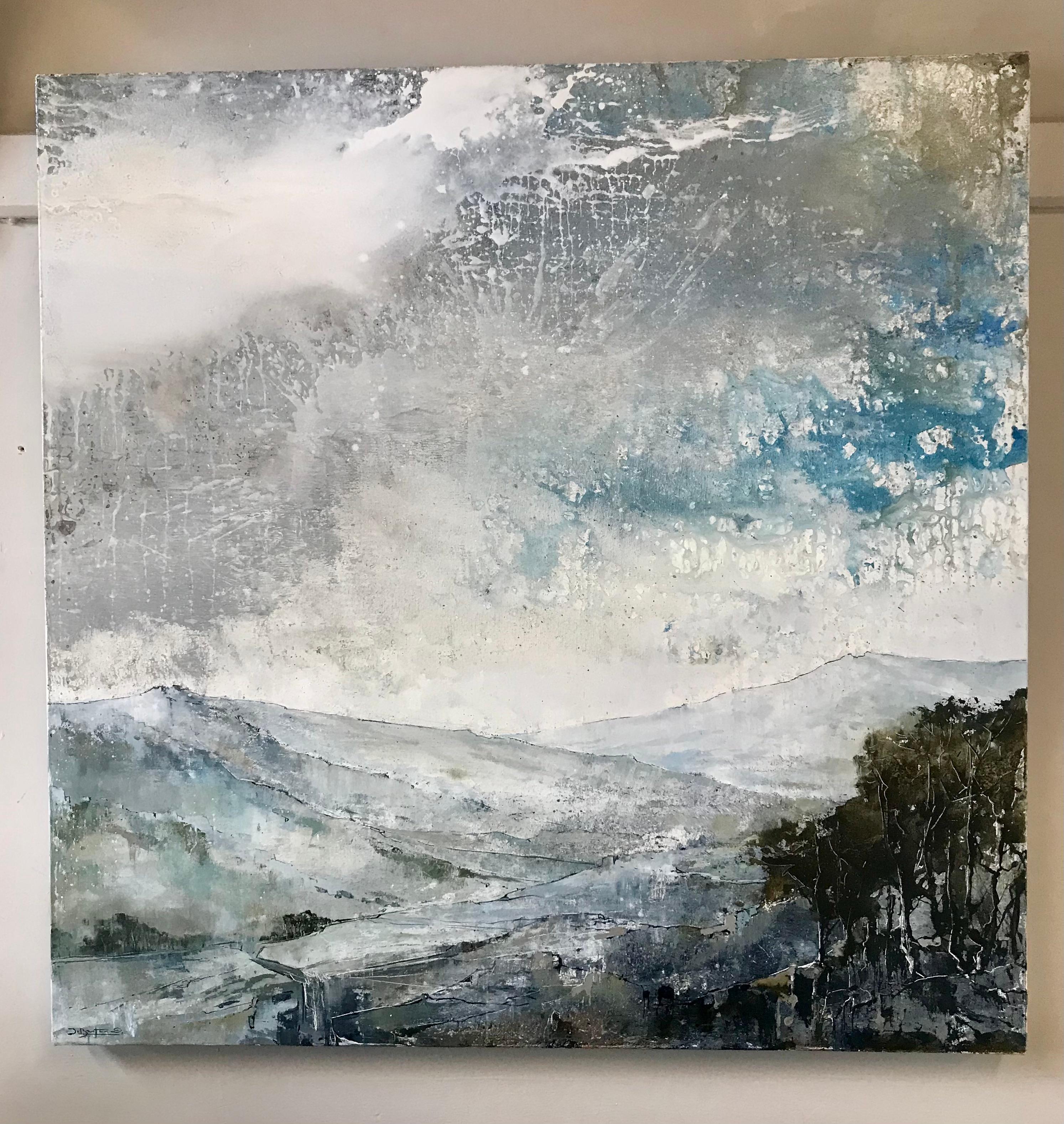 James Bonstow, Delamore IV, peinture de paysage abstrait originale 6