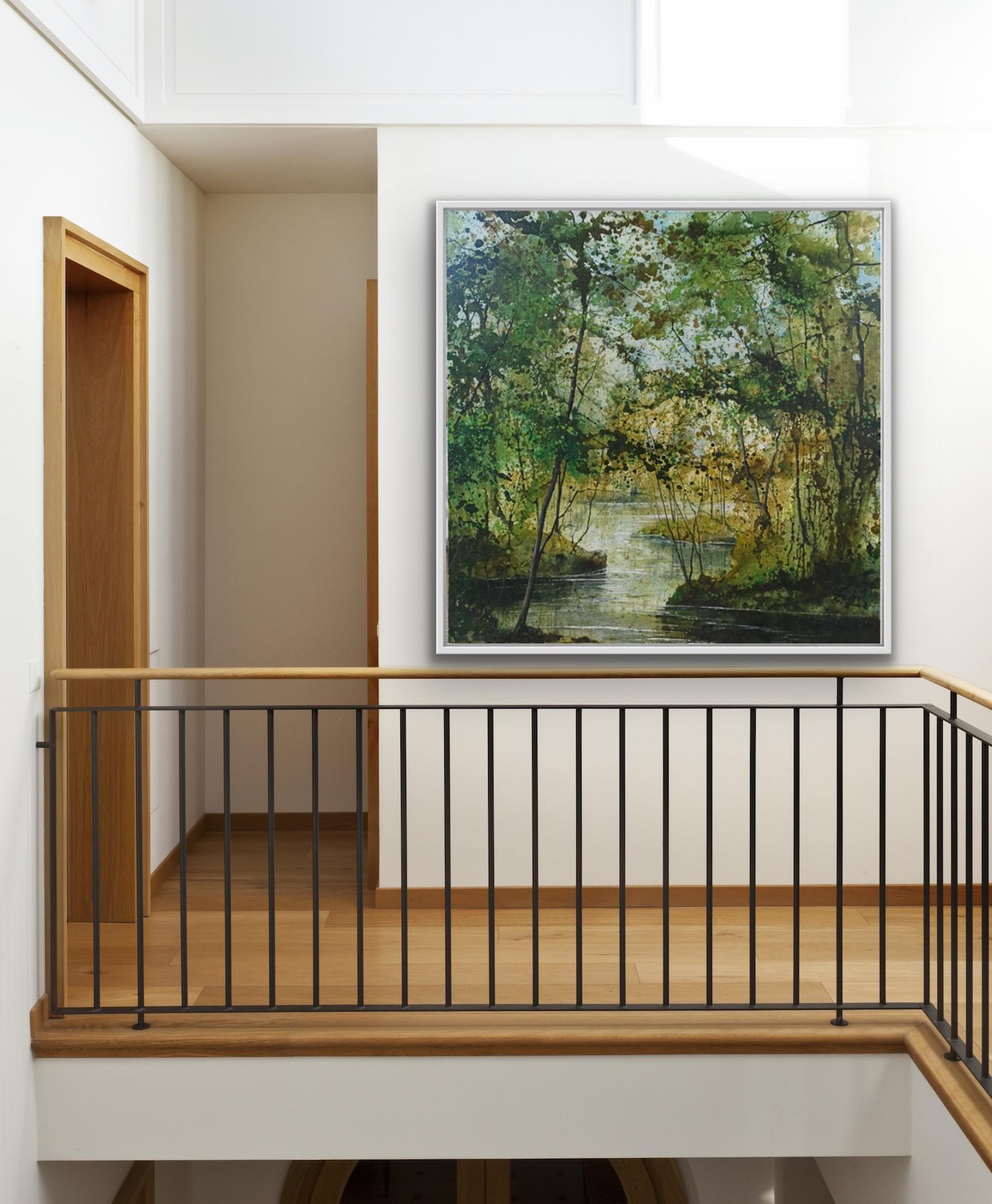 James Bonstow, River Dart 2, Original Landscape Painting, Contemporary Art For Sale 2