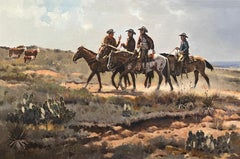 "CAREFREE" WESTERN, COWBOYS, HORSES, CATTLE, PRICKLY PEAR CACTUS (1921-1990)