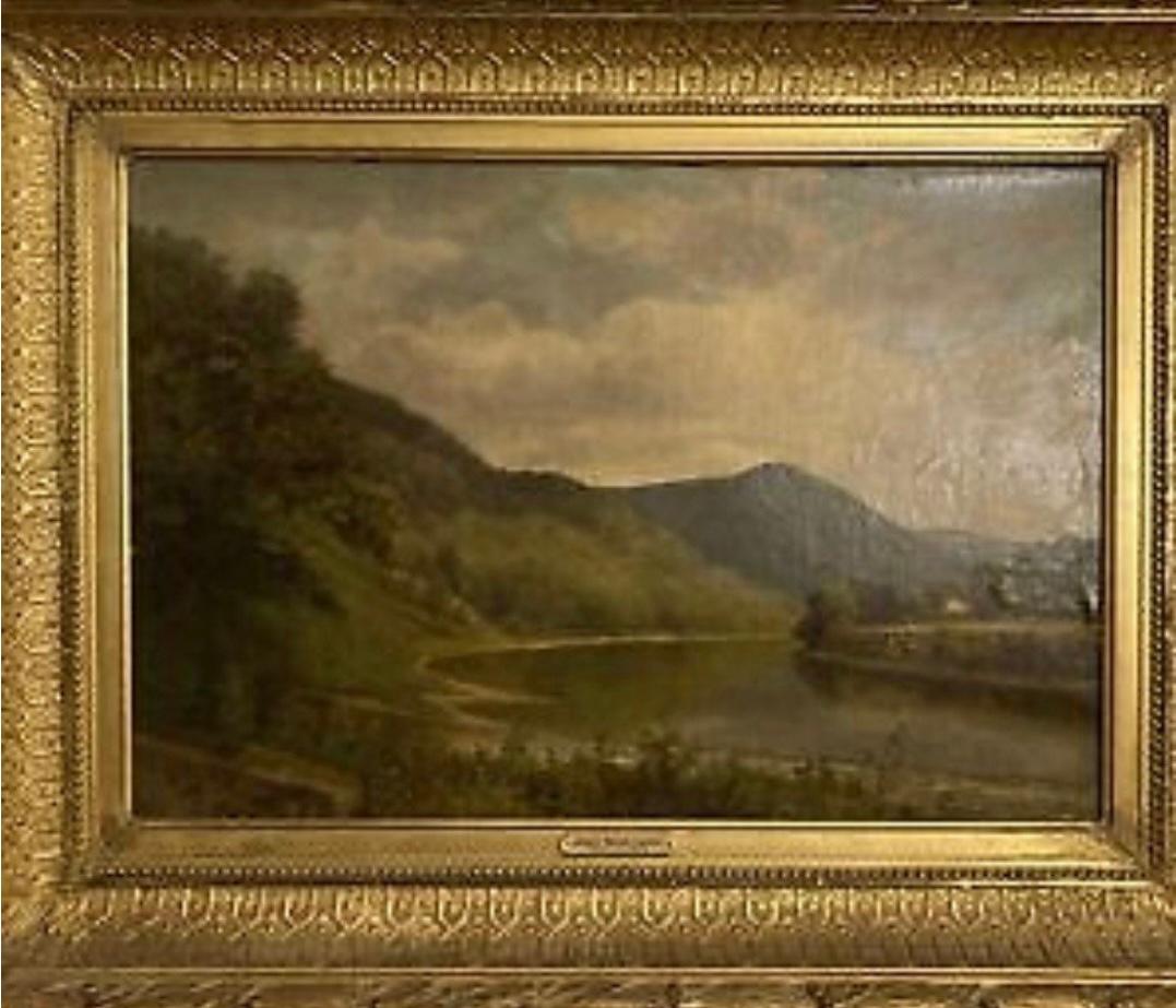 "Lago in montagna" - Painting di James Brade Sword
