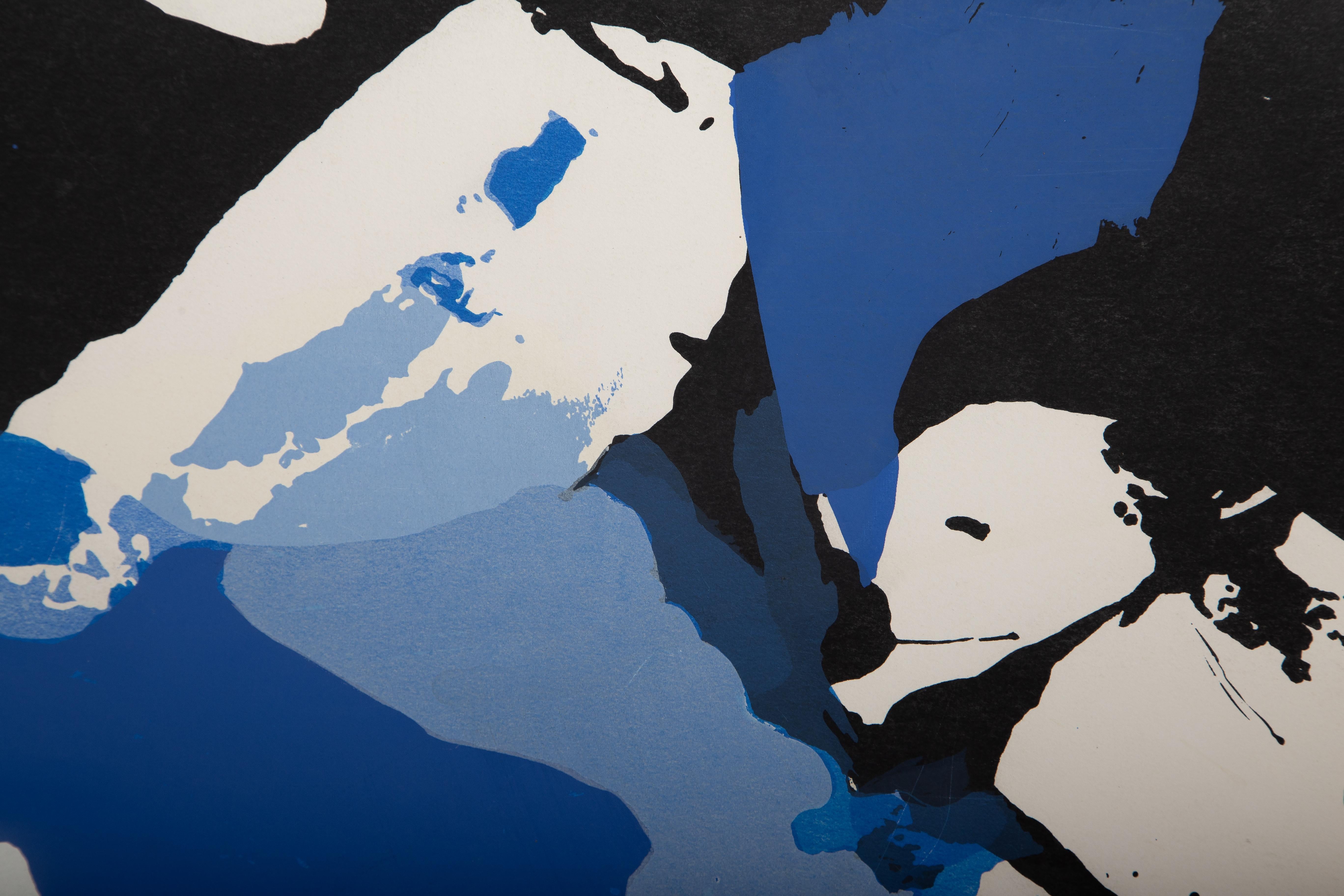 South Fork, Abstract Expressionist Screenprint by James Brooks 3