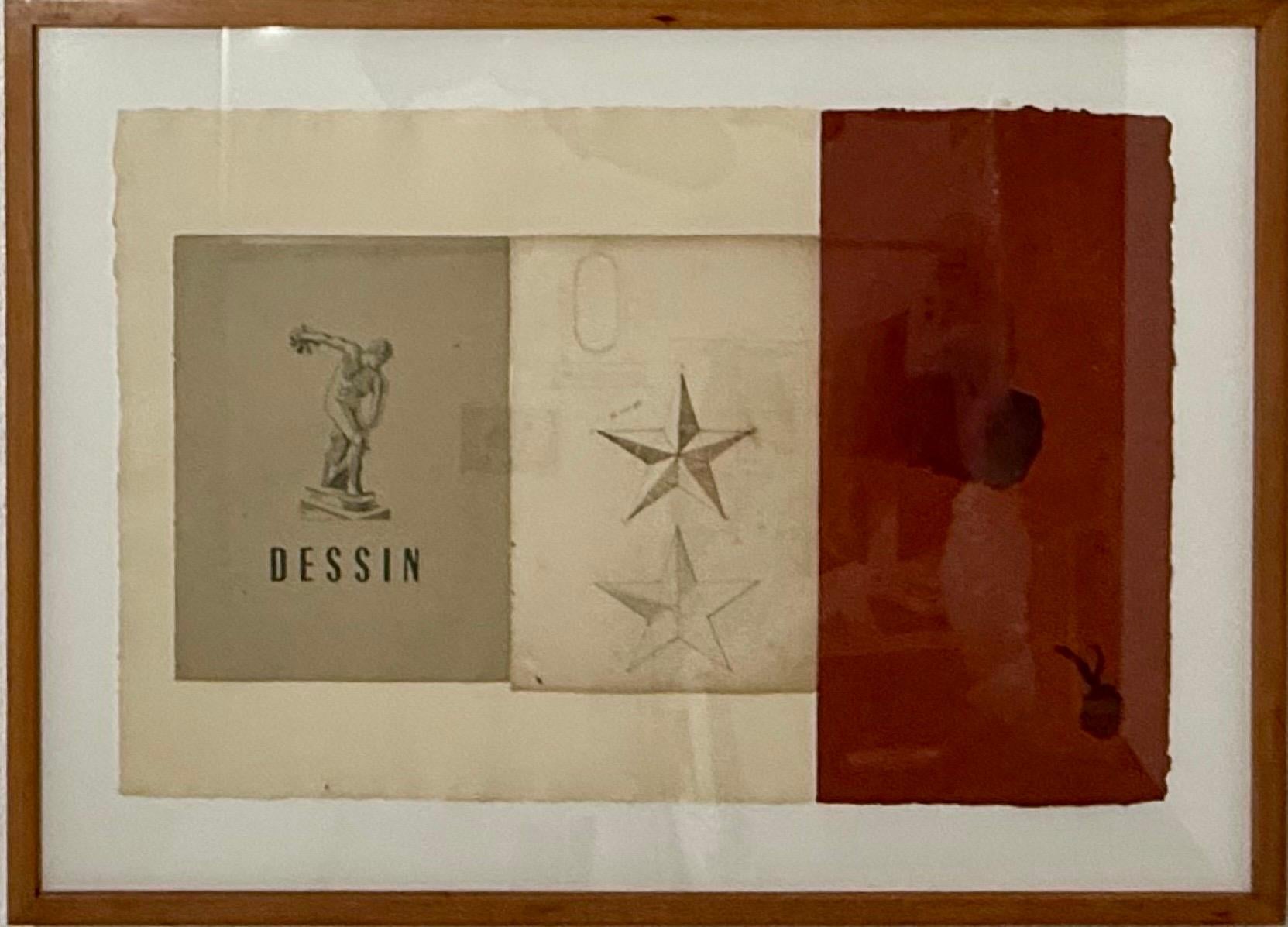 Dessin (Estrella) Técnica mixta Collage con pintura James Brown Galerie Bernd Kluser en venta 10