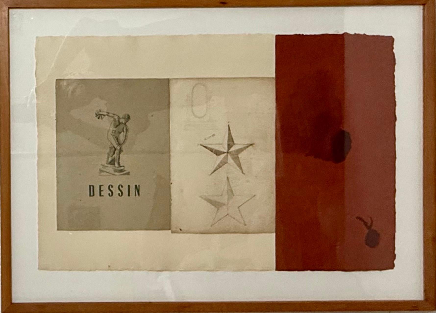 Dessin (Estrella) Técnica mixta Collage con pintura James Brown Galerie Bernd Kluser en venta 11