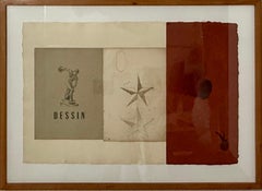 Dessin (Star) Mixed media Collage with Painting James Brown Galerie Bernd Kluser