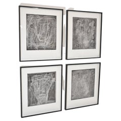 James Brown Moderne 4 geätzte Gesichter in Schwarz & Weiß