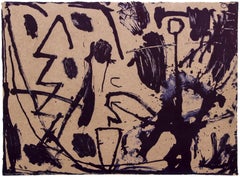 Lithographie expressionniste abstraite tirée du Portfolio de Bill T. Jones par James Brown