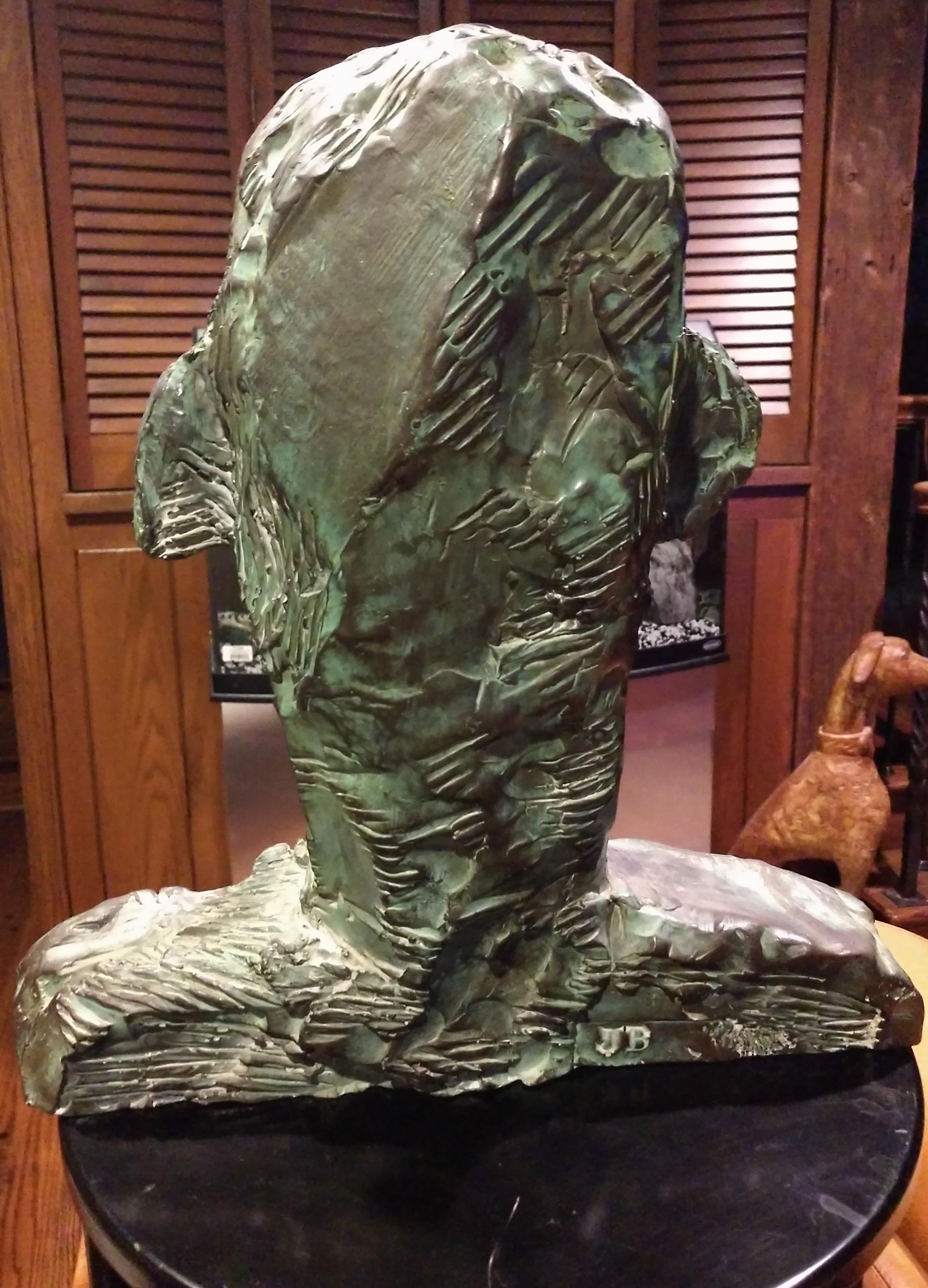JAMES BROWN Marokkanisch VI - 1993 Bronze-Abstrakte Kopfskulptur aus Bronze - Kleine Auflage im Angebot 1