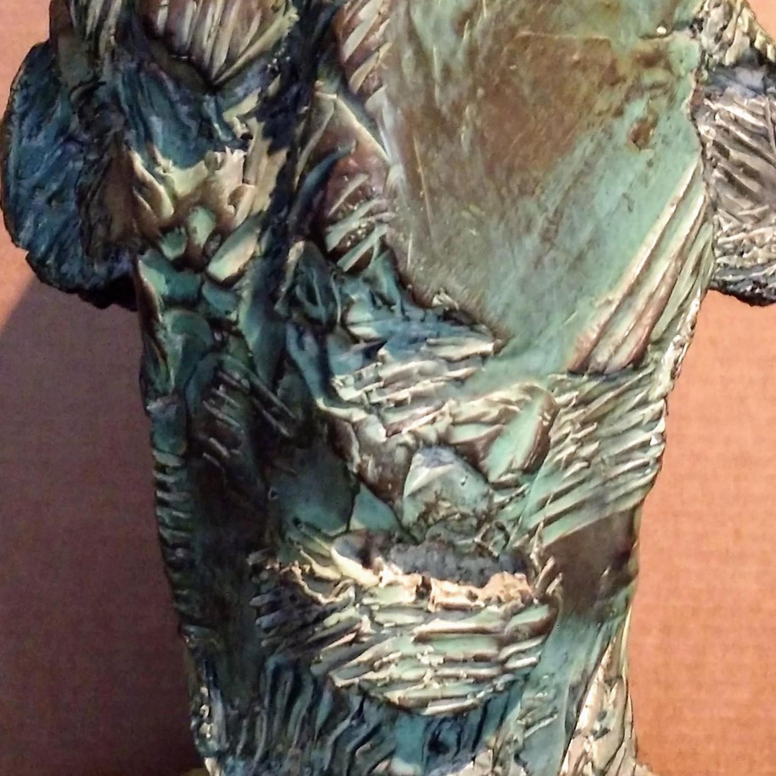 JAMES BROWN Marokkanisch VI - 1993 Bronze-Abstrakte Kopfskulptur aus Bronze - Kleine Auflage (Zeitgenössisch), Sculpture, von James Brown