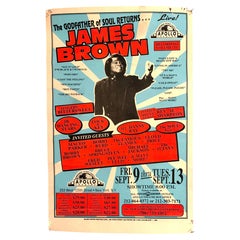 Poster: James Brown, The Godfather of Soul, at the Apollo Theatre, NYC, 1994