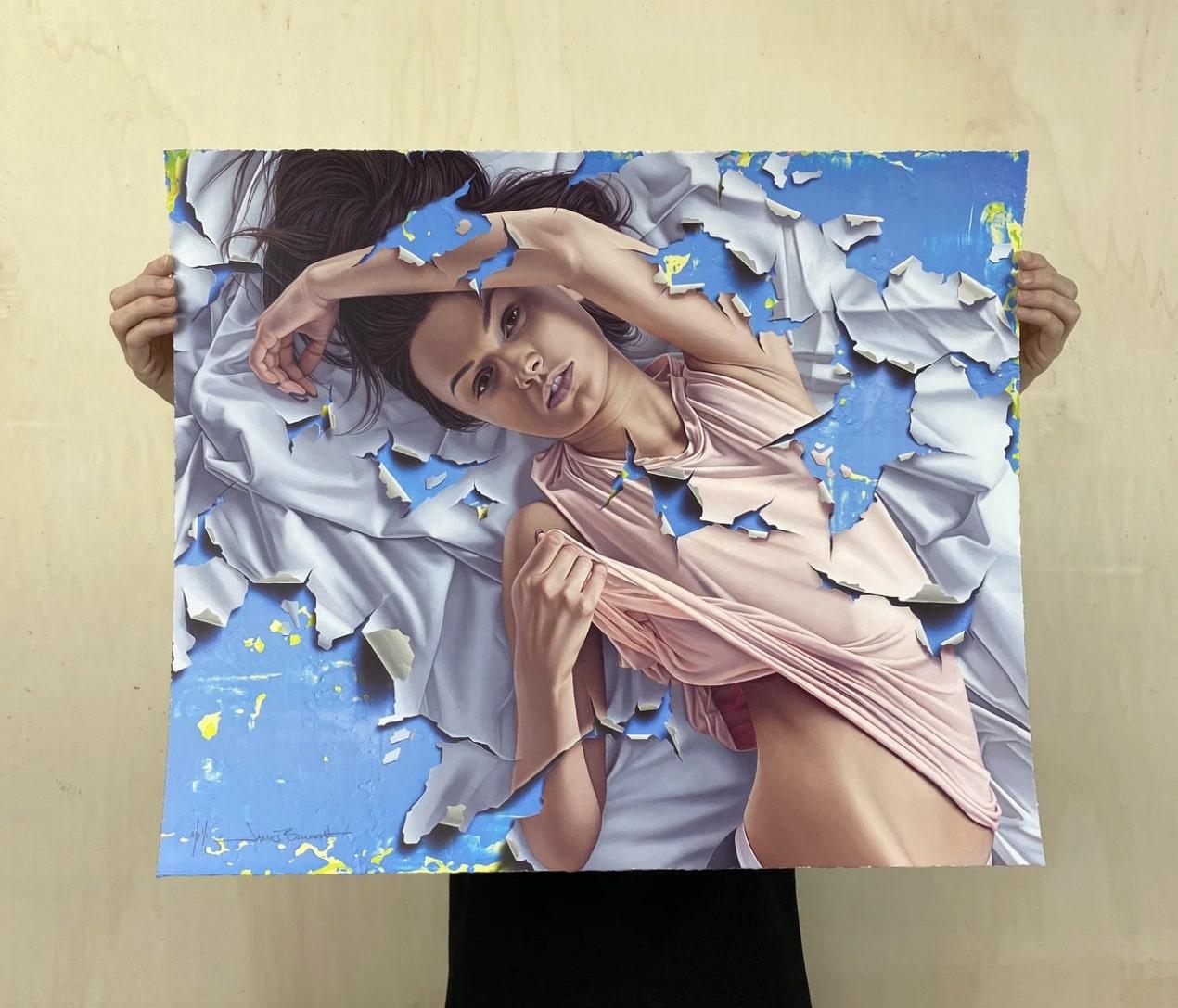 3 Days (Blue/Yellow Variant Ed. 1/1) - Print by James Bullough