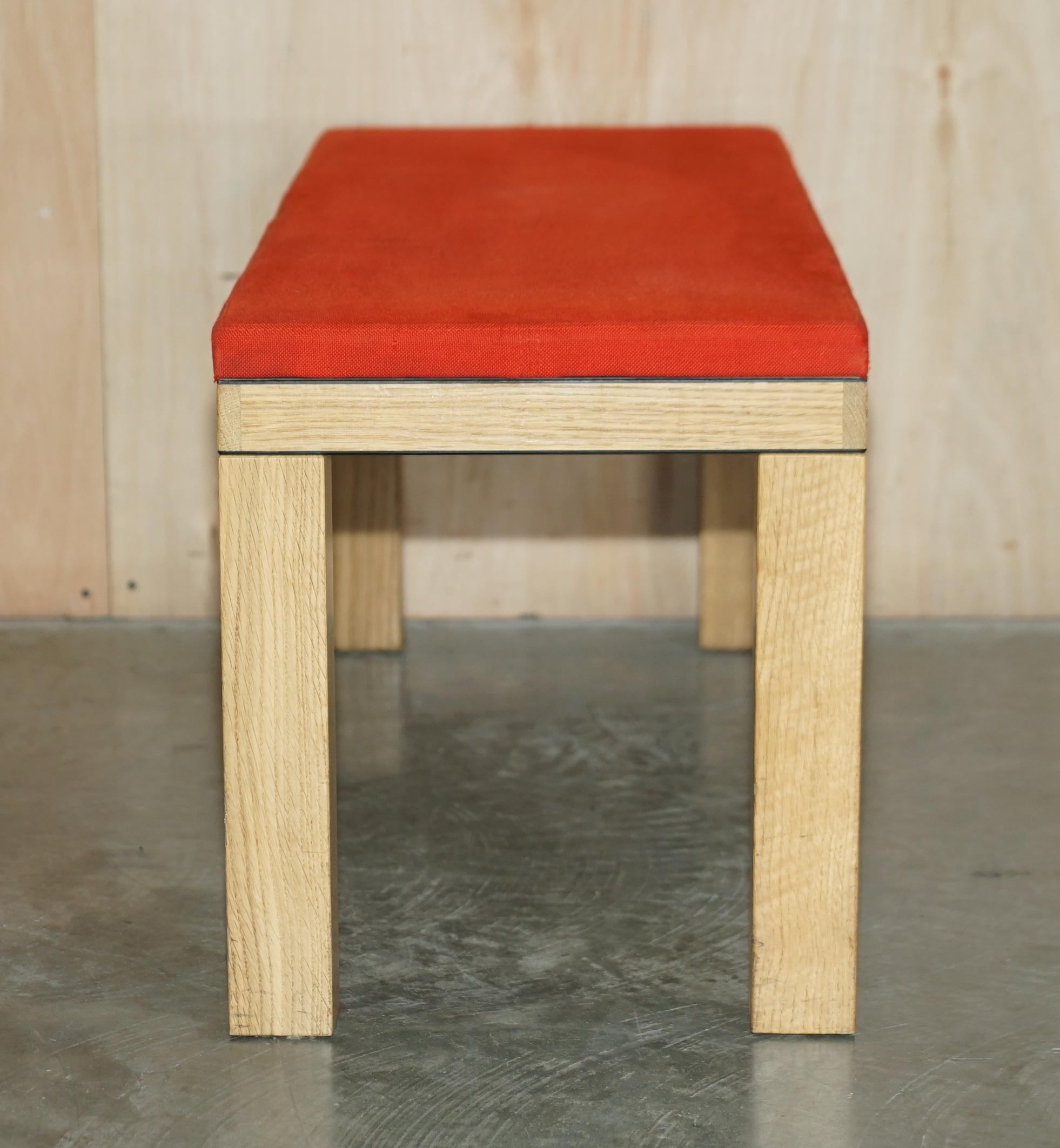 JAMES BURLEIGH RED MEDIUM KITCHEN Esstisch BENCH SIZES & COLOURS im Angebot 8