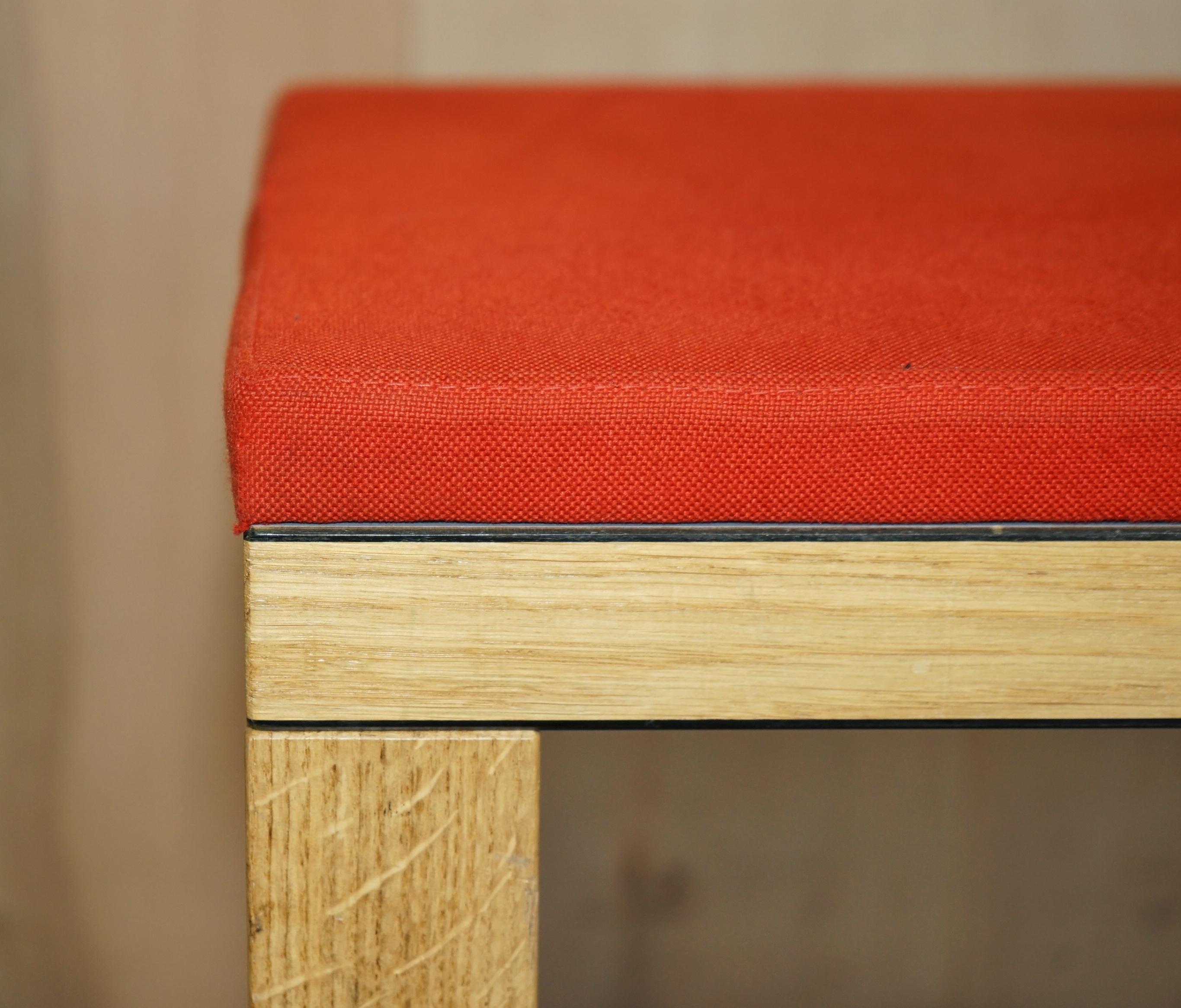 Hand-Crafted JAMES BURLEIGH RED MEDIUM KITCHEN DiNING TABLE BENCH SIZES & COLOURS For Sale