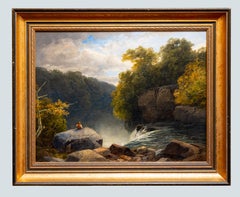 Fall of snow, Hepste river, (Brecon, South Wales), James Burrell Smith (signed)