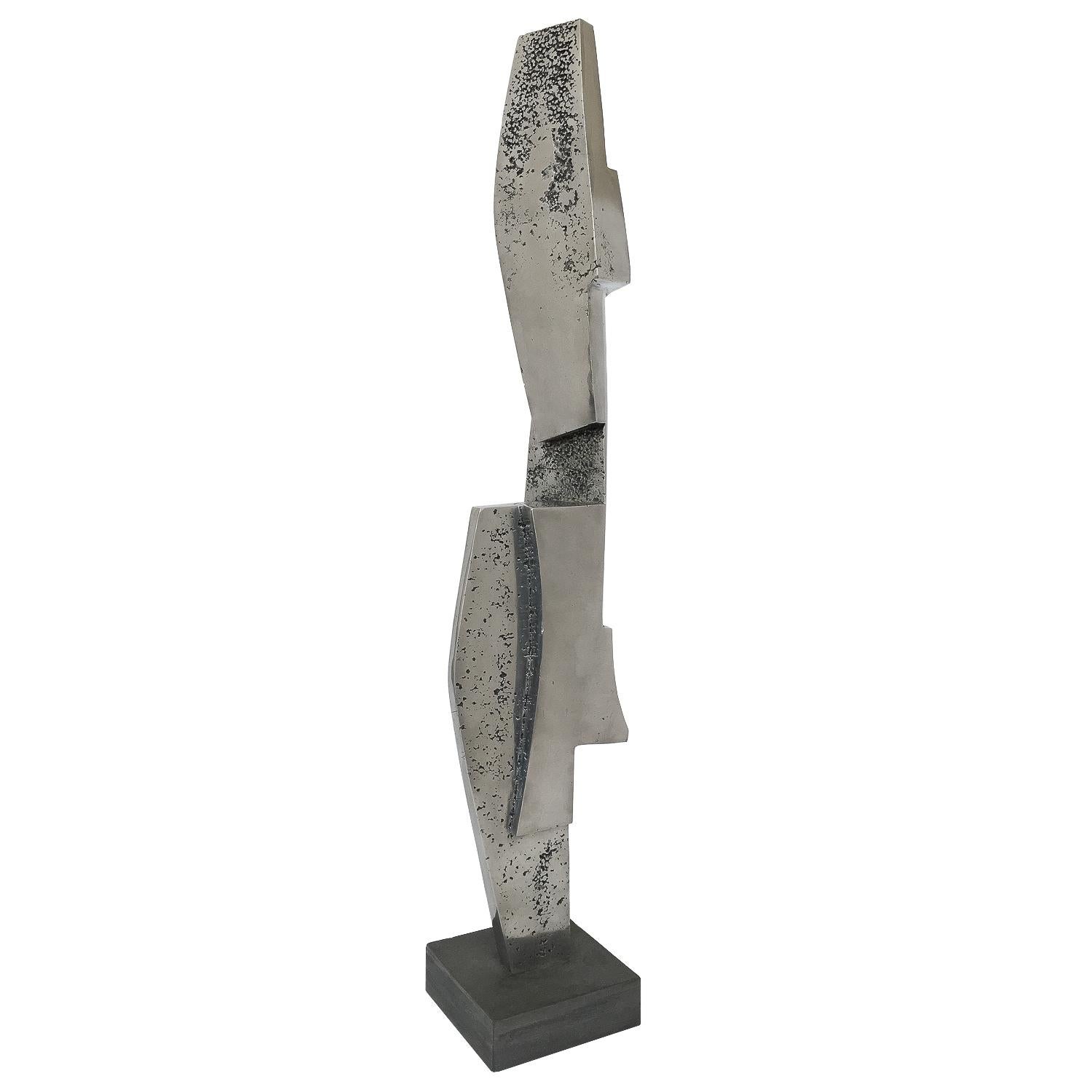 James C. Myford Cast Aluminum Abstract Sculpture