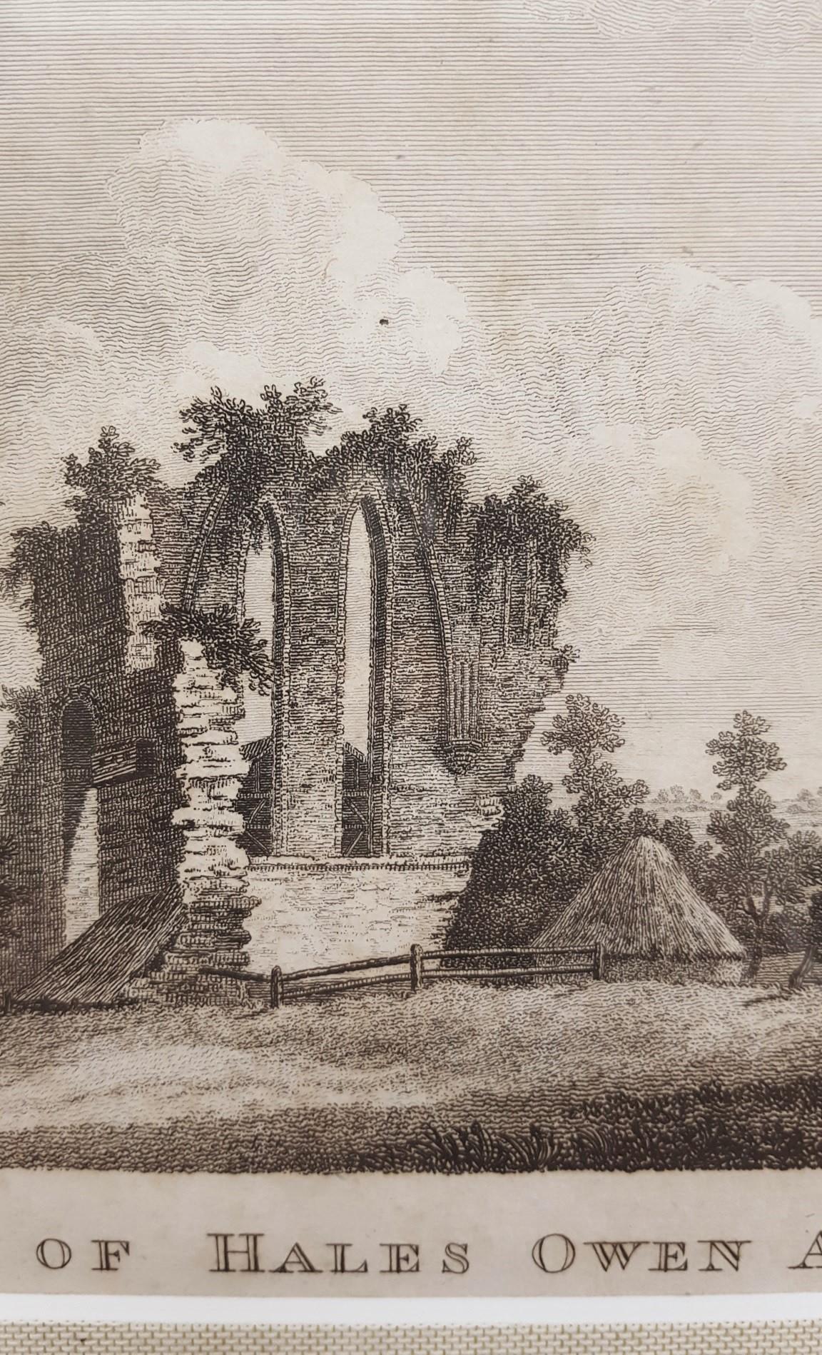 Remains of Hales Owen Abbey - Victorian Print by James Caldwell