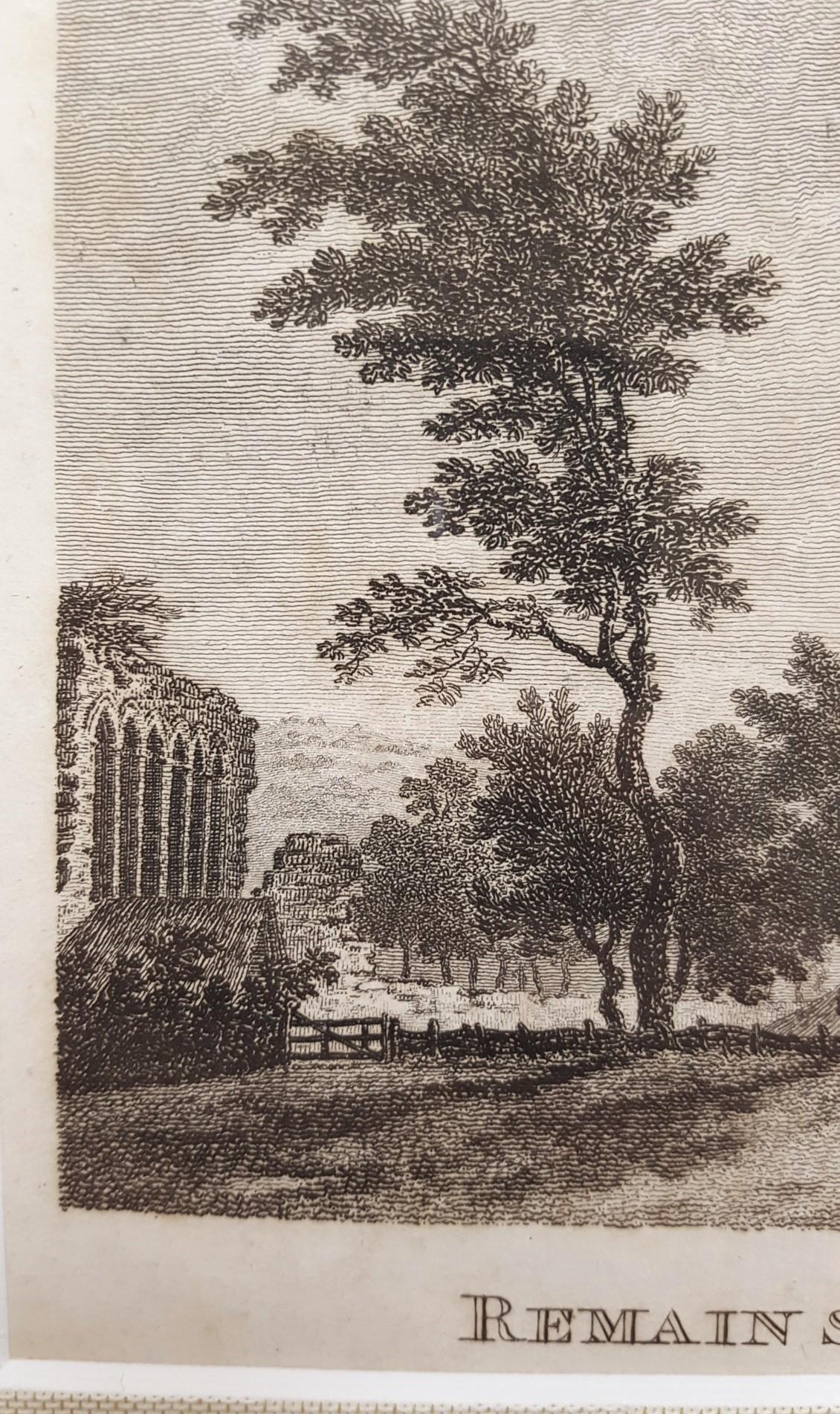 An original copper plate engraving on wove paper by English artist James Caldwell (18th Century) titled 