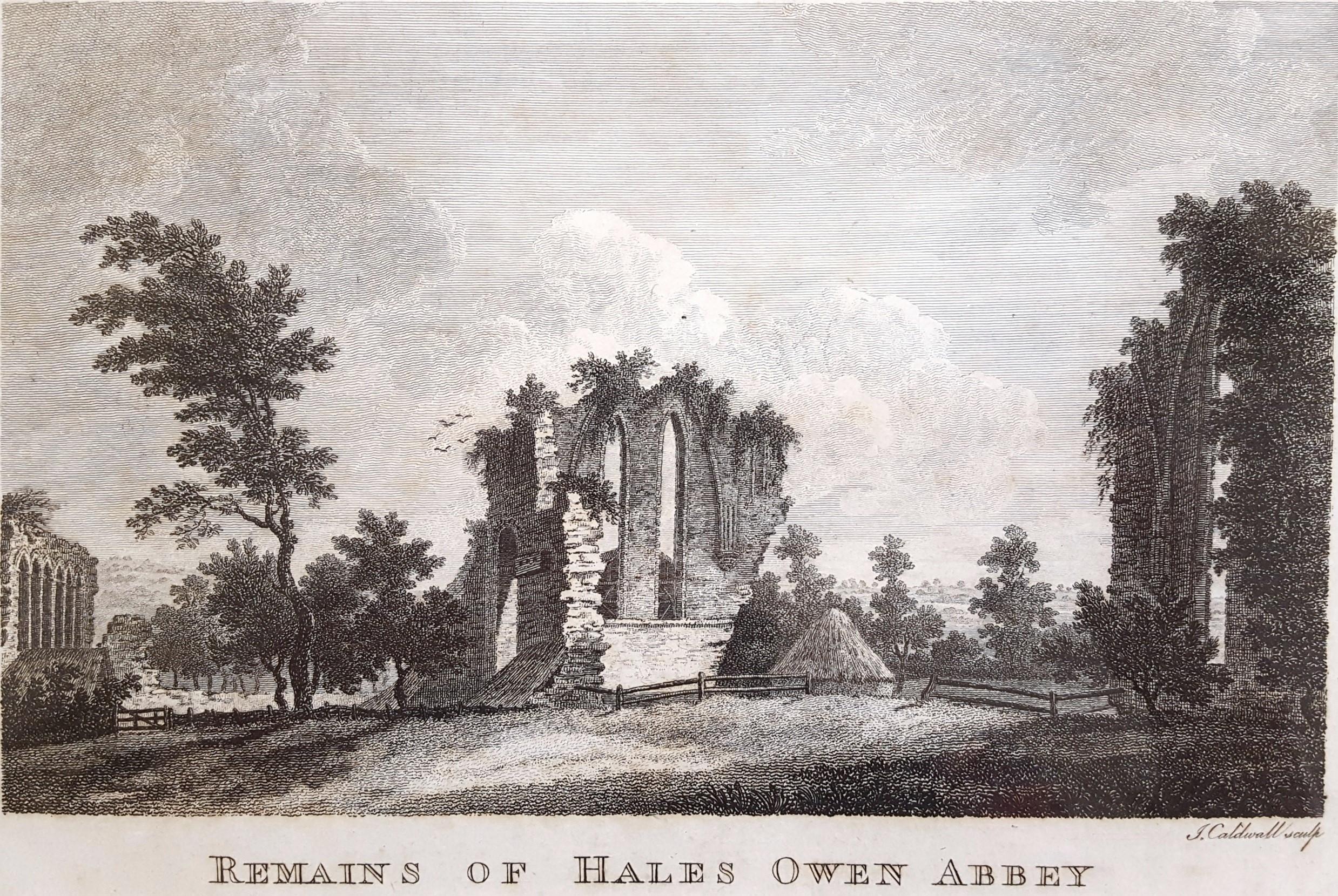 James Caldwell Landscape Print - Remains of Hales Owen Abbey