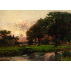 Evening, 19th-Century Scottish Landscape Painting