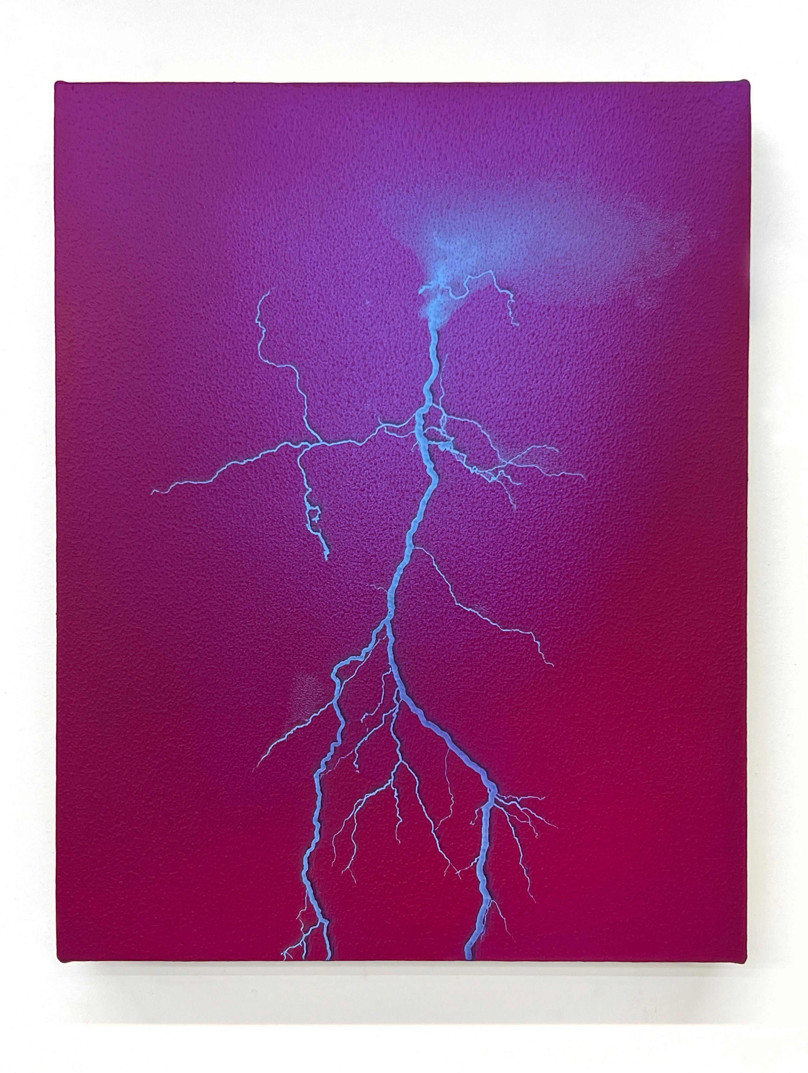 Figurative Painting di James Case-Leal - Afterimage Red Blue