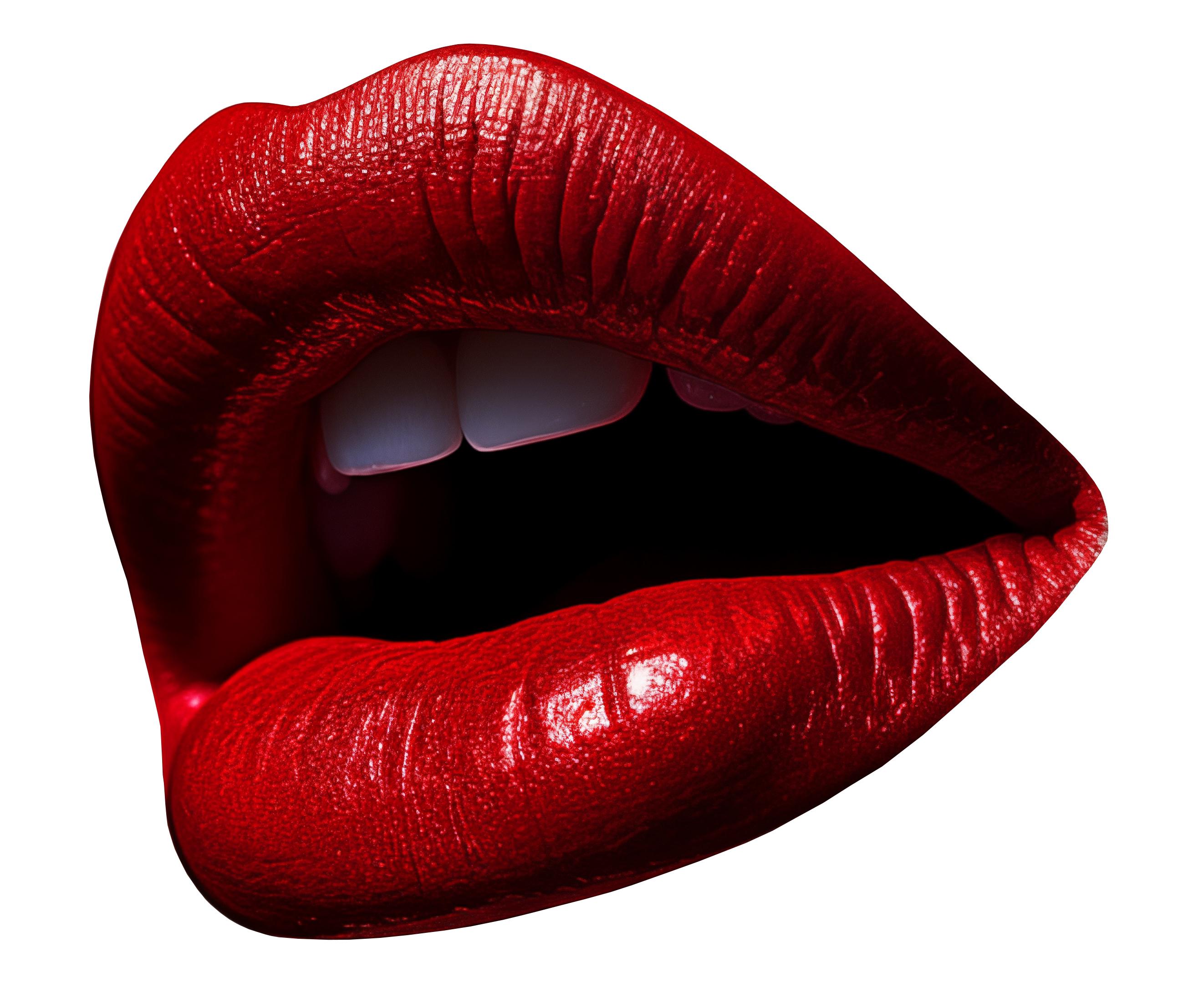 James Chadwick  Figurative Photograph - Ruby Woo, Classic Red Lips