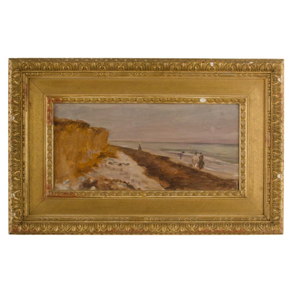 James Charles 'English, 1851-1906', "Beach at Sunset" Painting For Sale