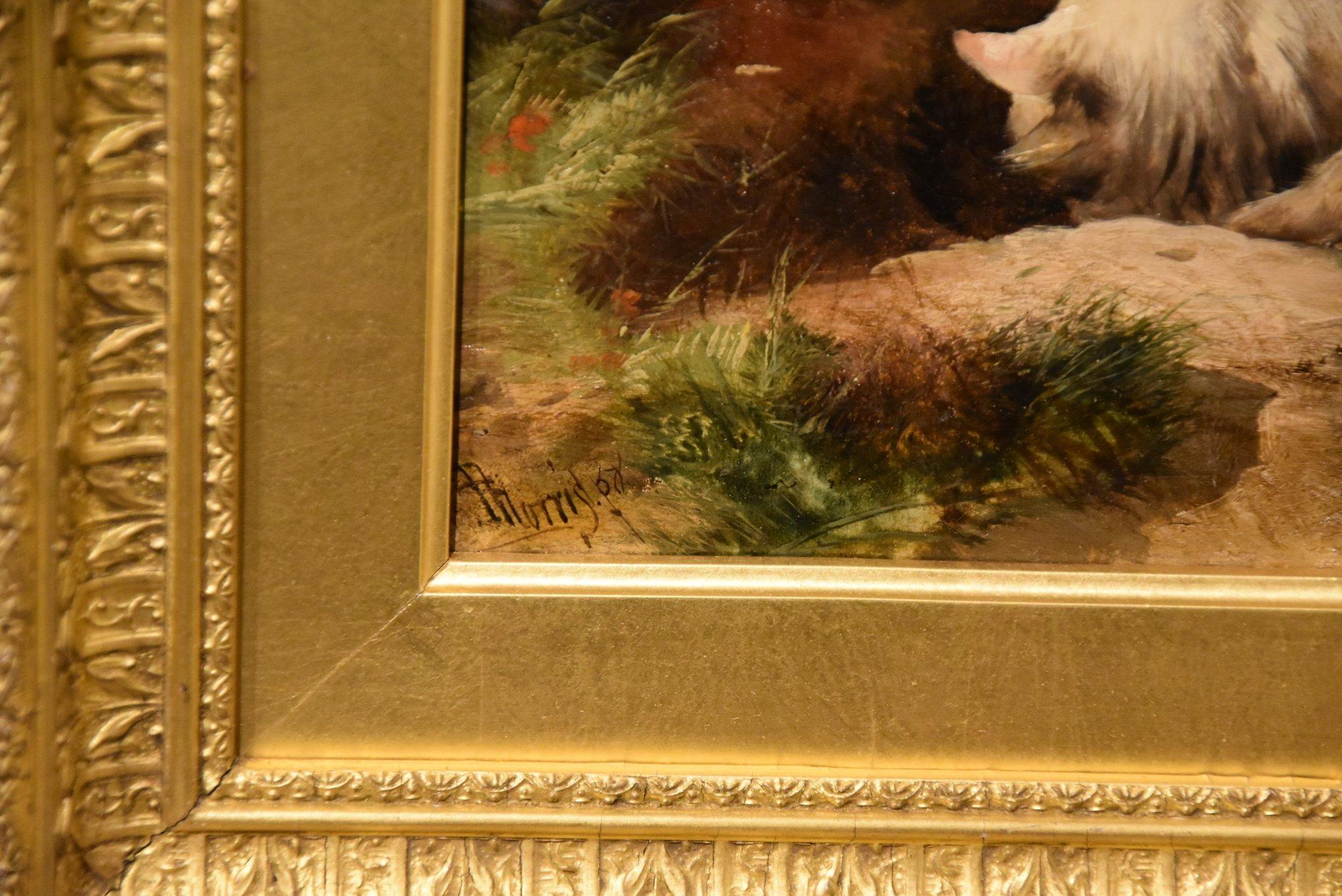 Coppia di dipinti a olio di James Charles Morris 