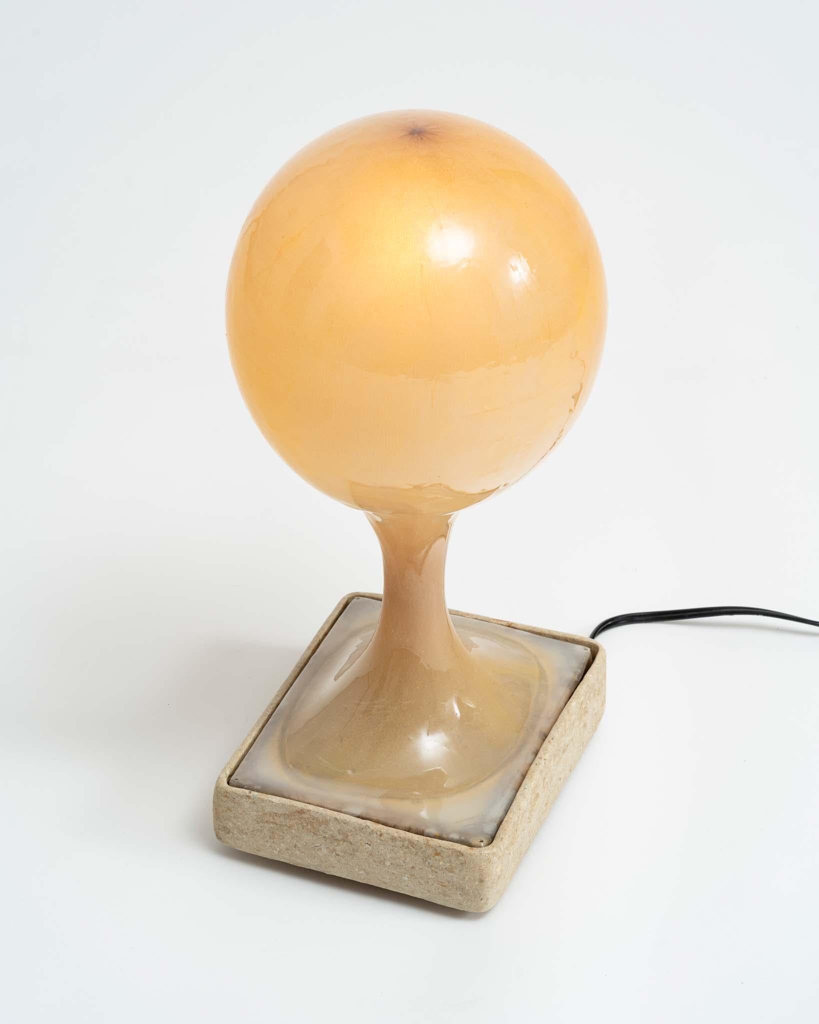 natural fibre table lamp