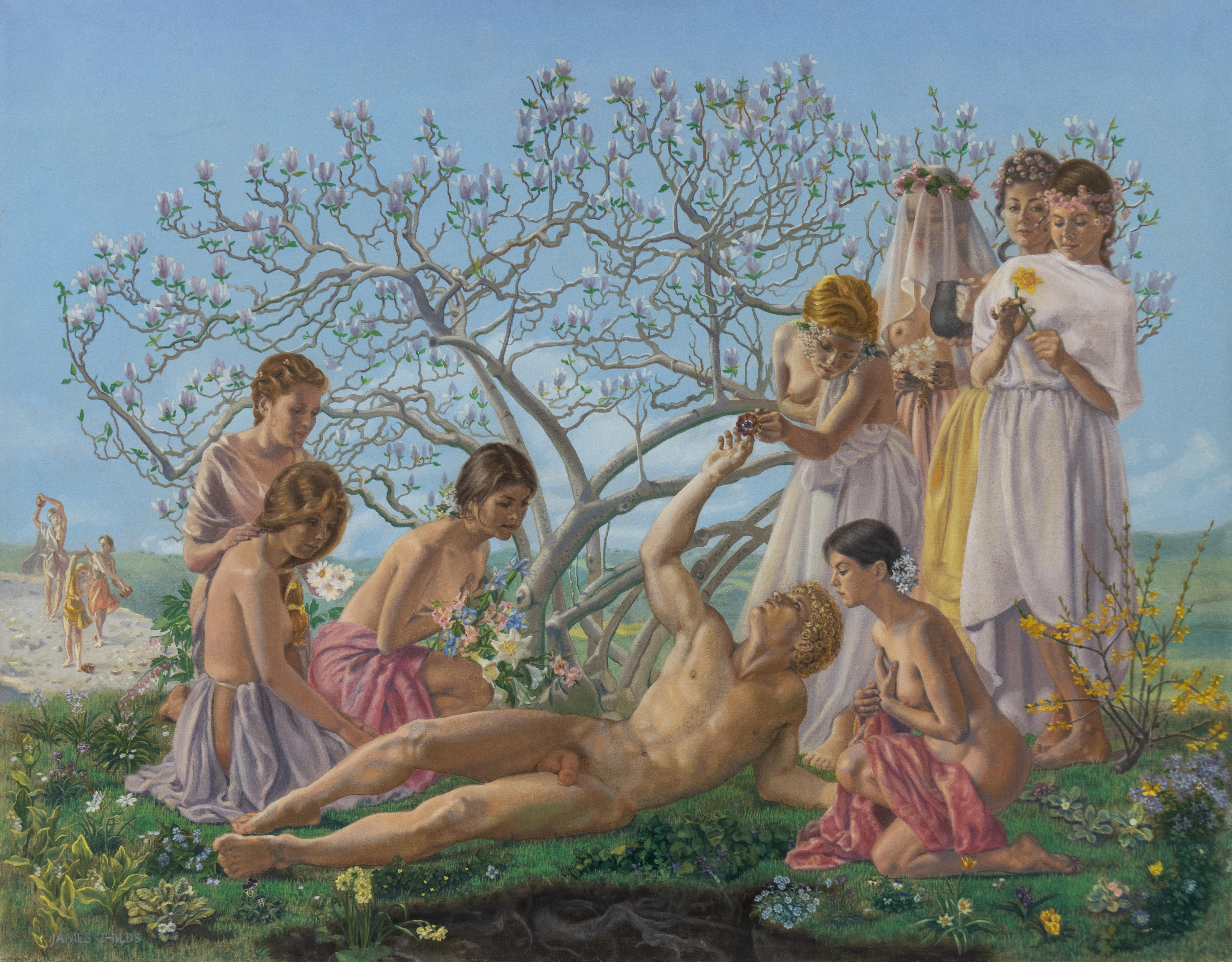 James Childs Figurative Painting - The Return of Adonis