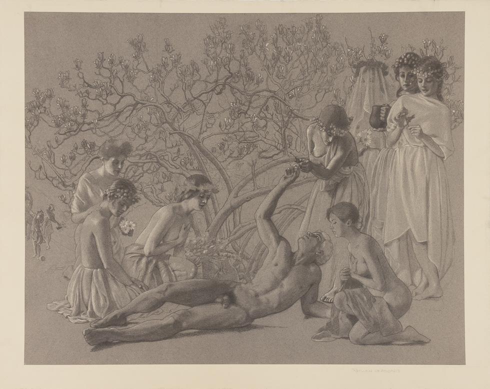 Studie zur Rückkehr von Adonis – Print von James Childs