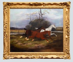 À pleine allure, James Clark (19e siècle), signé