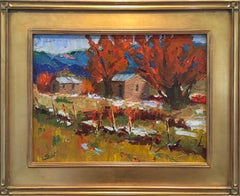 "Early Autumn" by James Cobb; Framed 12" x 16" Oil on Masonite, 2020