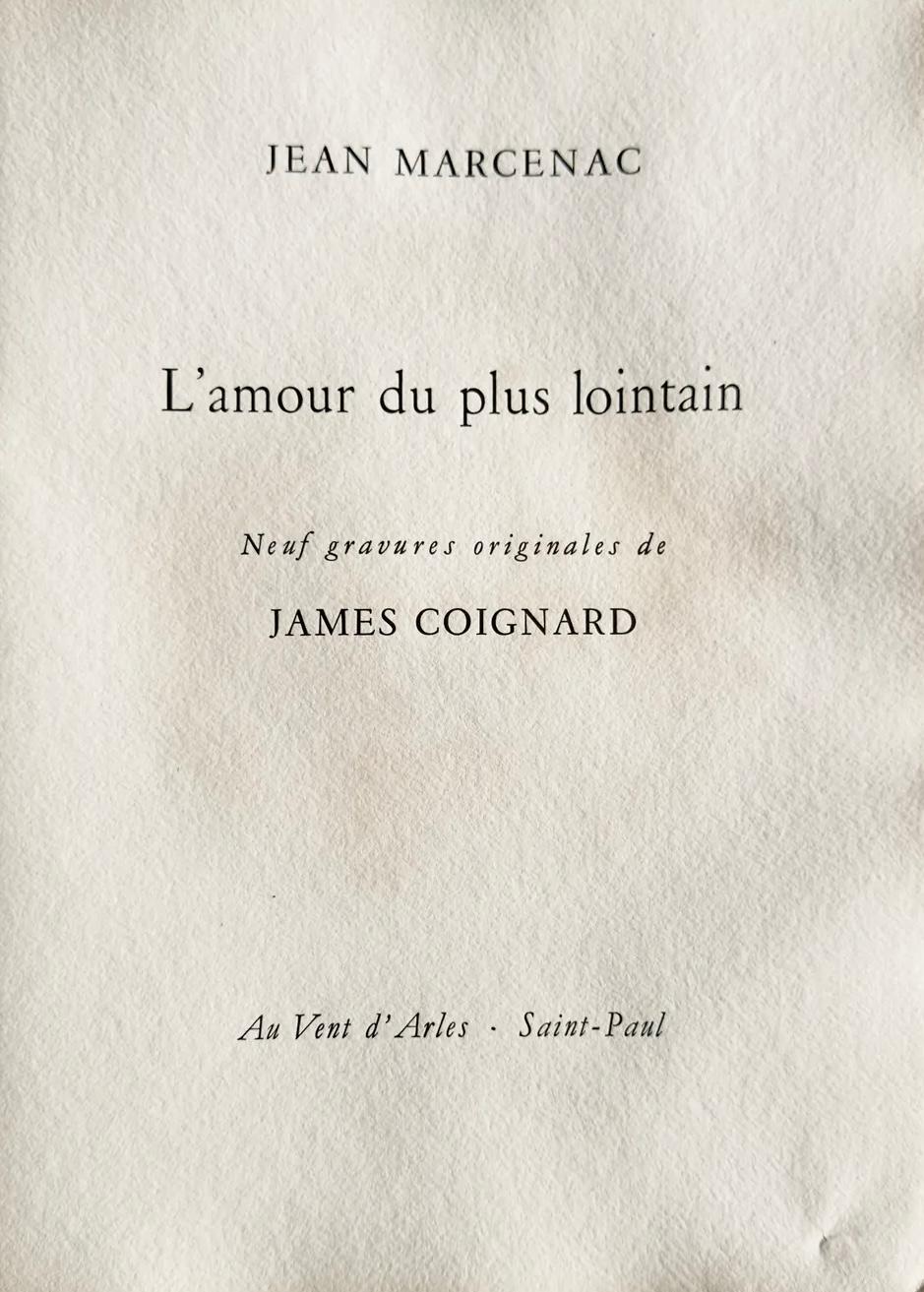 Zusammensetzung, L'amour du plus lointain, James Coignard im Angebot 5