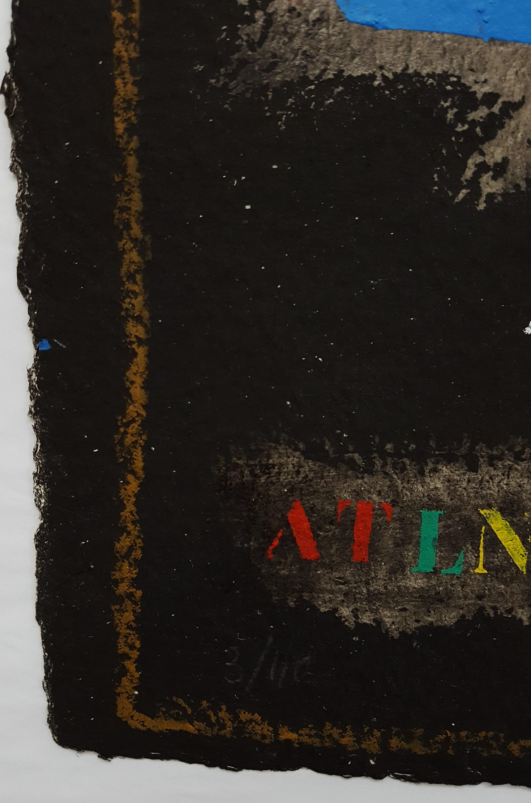 Deux Bleus Sur Noir /// James Coignard Art abstrait français en vente 9