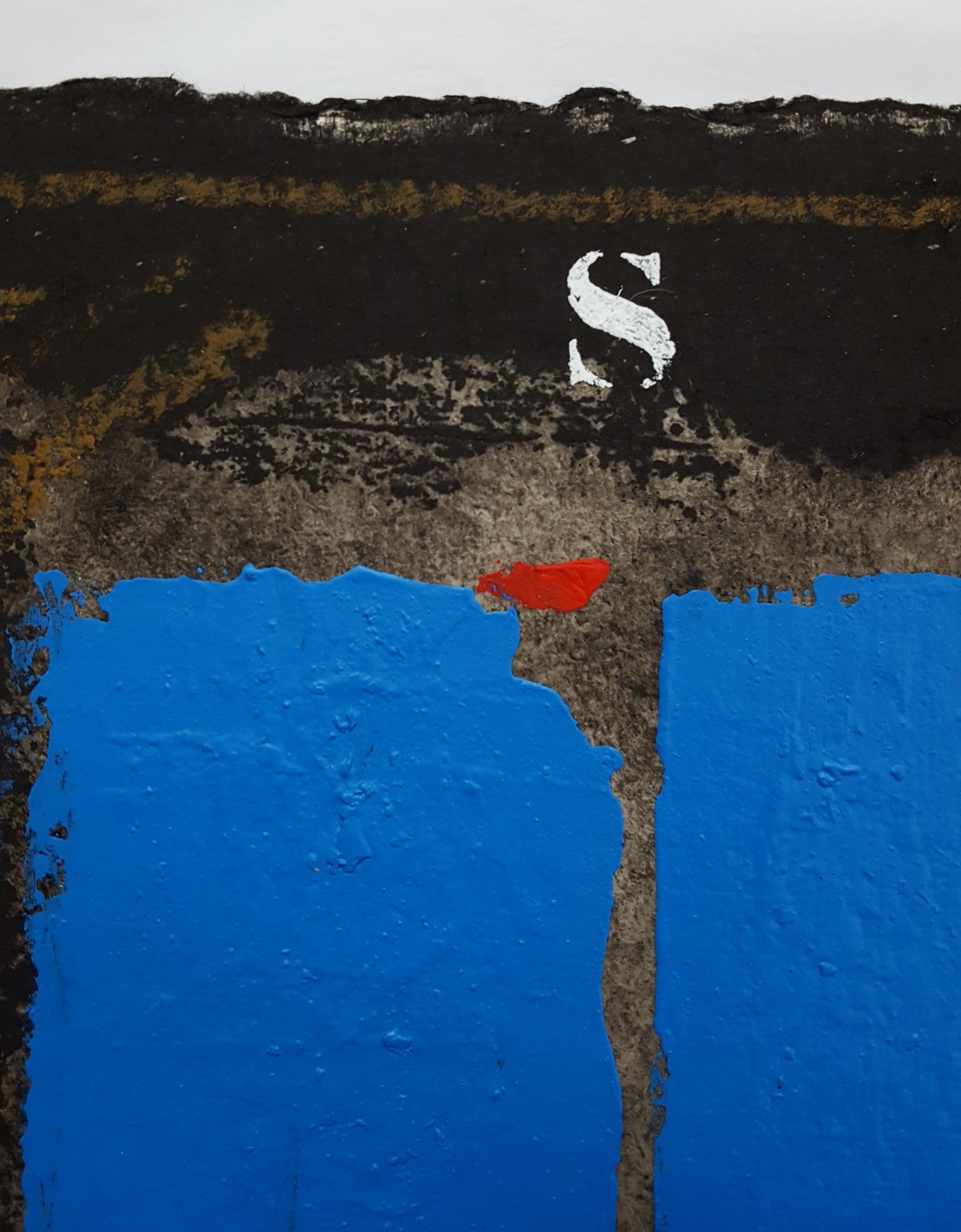 Deux Bleus Sur Noir /// James Coignard Art abstrait français en vente 12