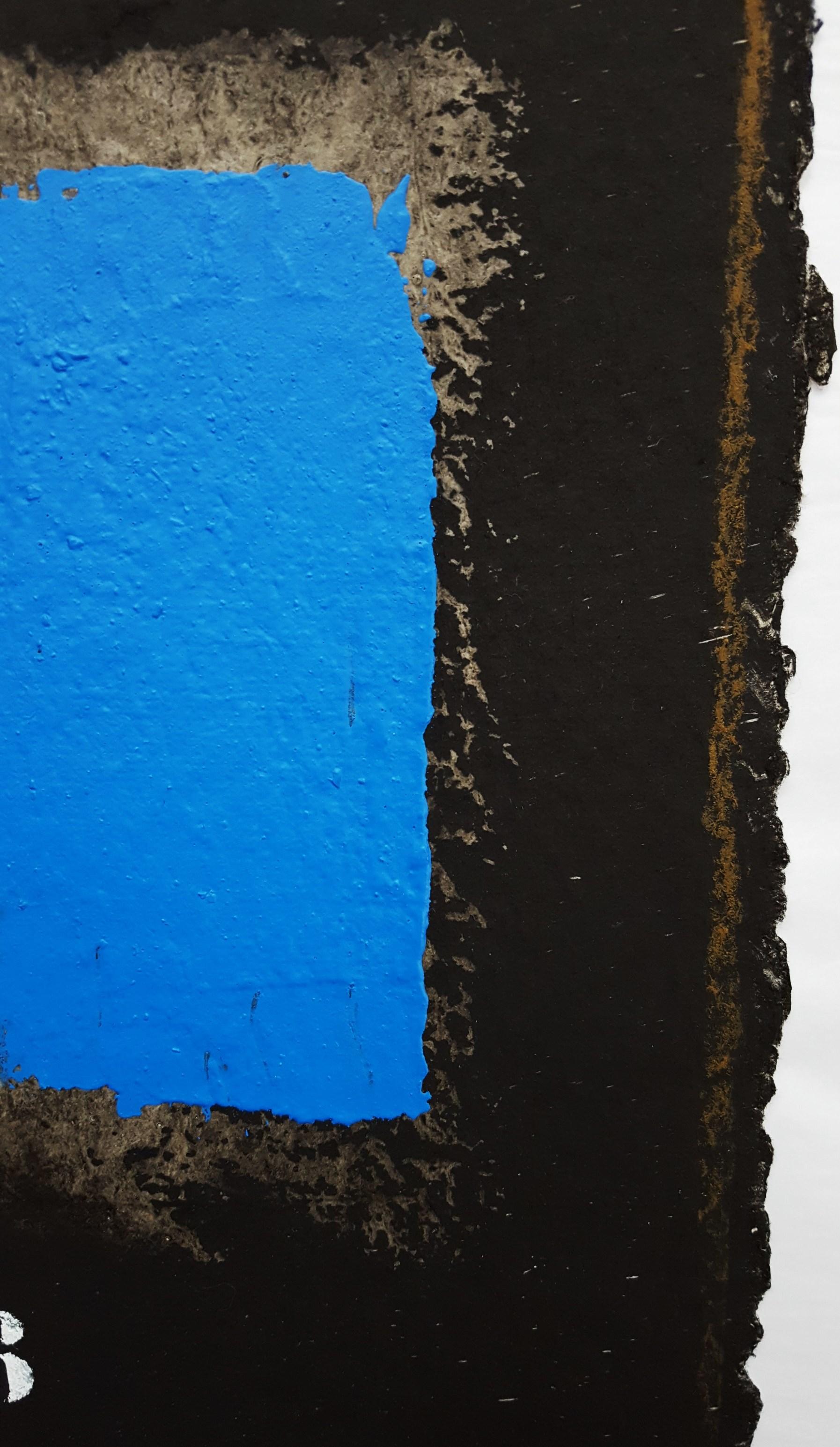Deux Bleus Sur Noir /// James Coignard Art abstrait français en vente 16