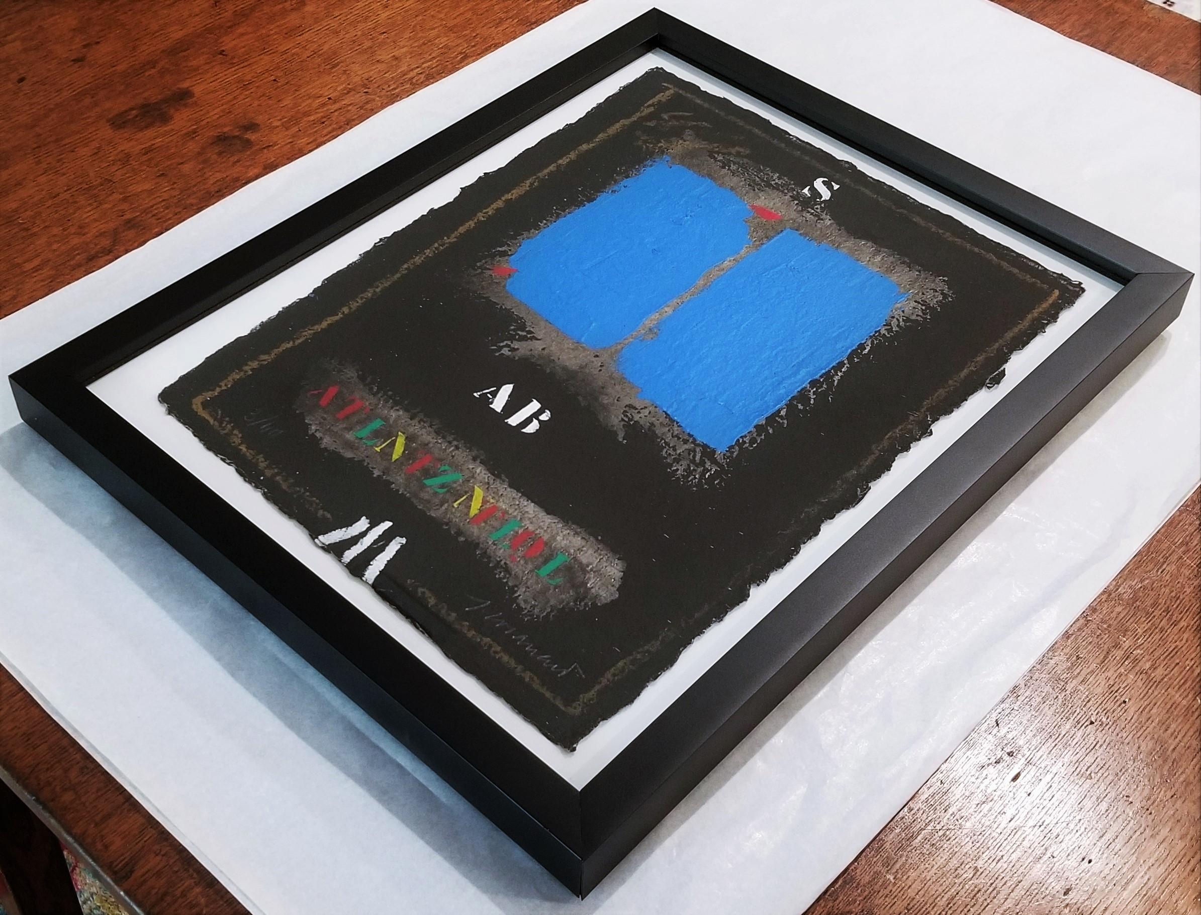 Deux Bleus Sur Noir /// James Coignard Art abstrait français en vente 17