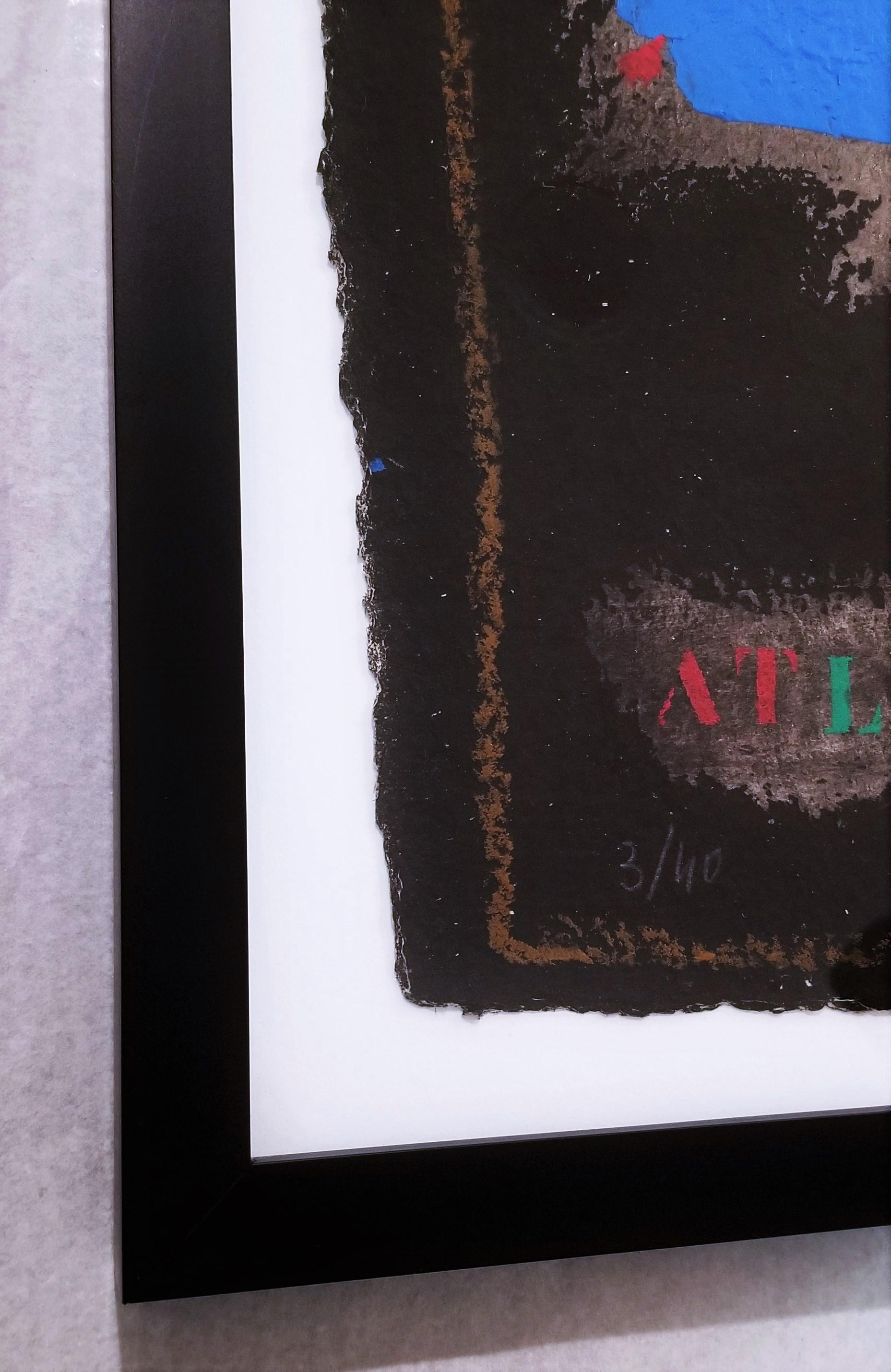 Deux Bleus Sur Noir /// James Coignard Art abstrait français en vente 3