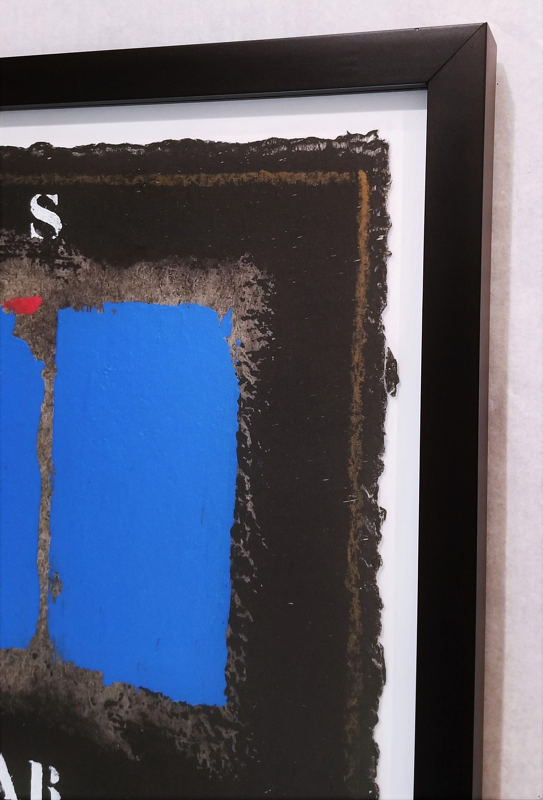 Deux Bleus Sur Noir /// James Coignard Art abstrait français en vente 5