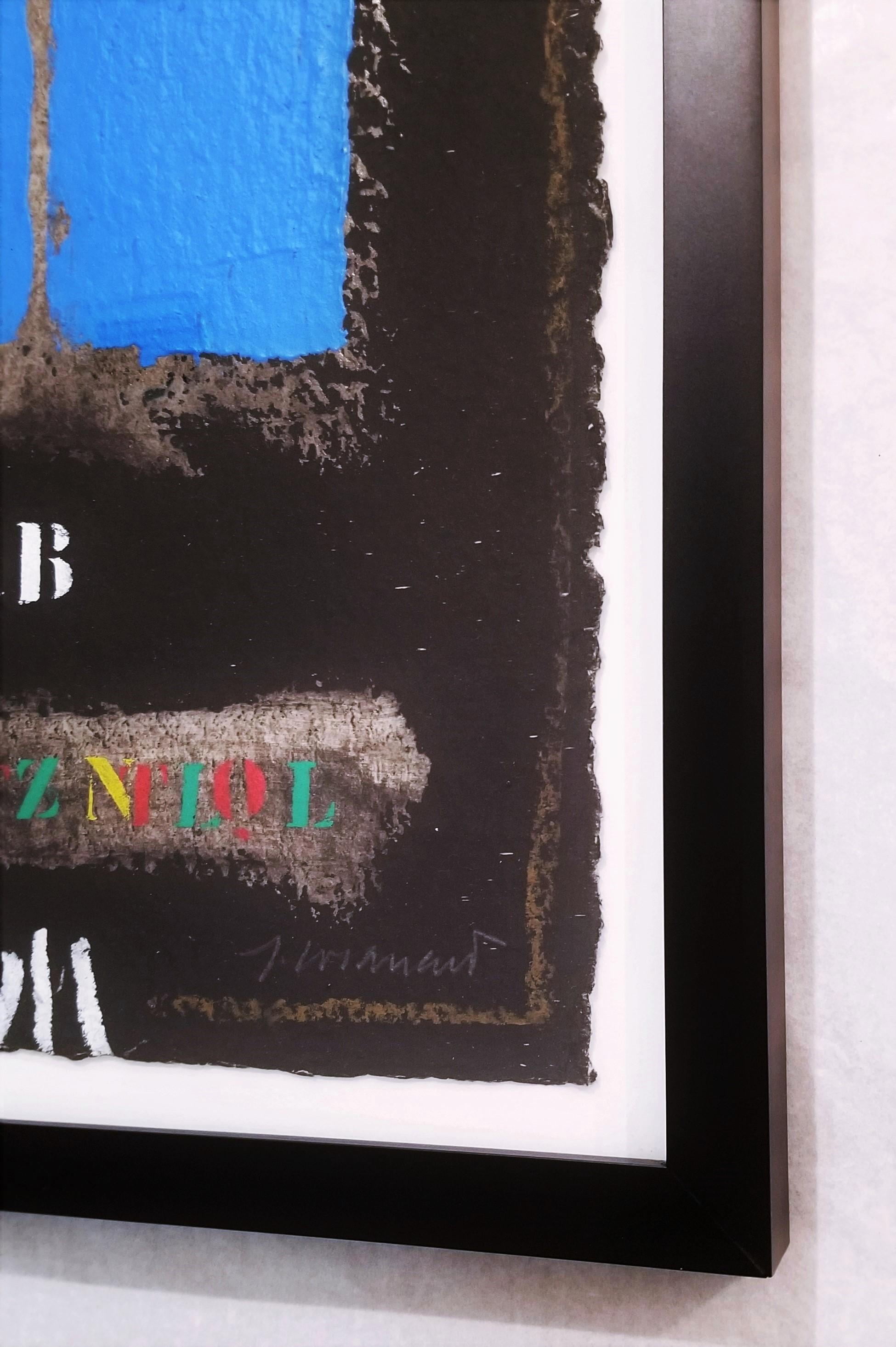 Deux Bleus Sur Noir /// James Coignard Art abstrait français en vente 6