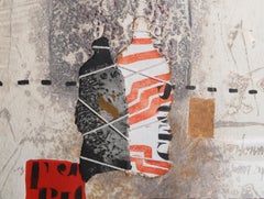 Deux Mannequins-Otages, Signed print by James Coignard
