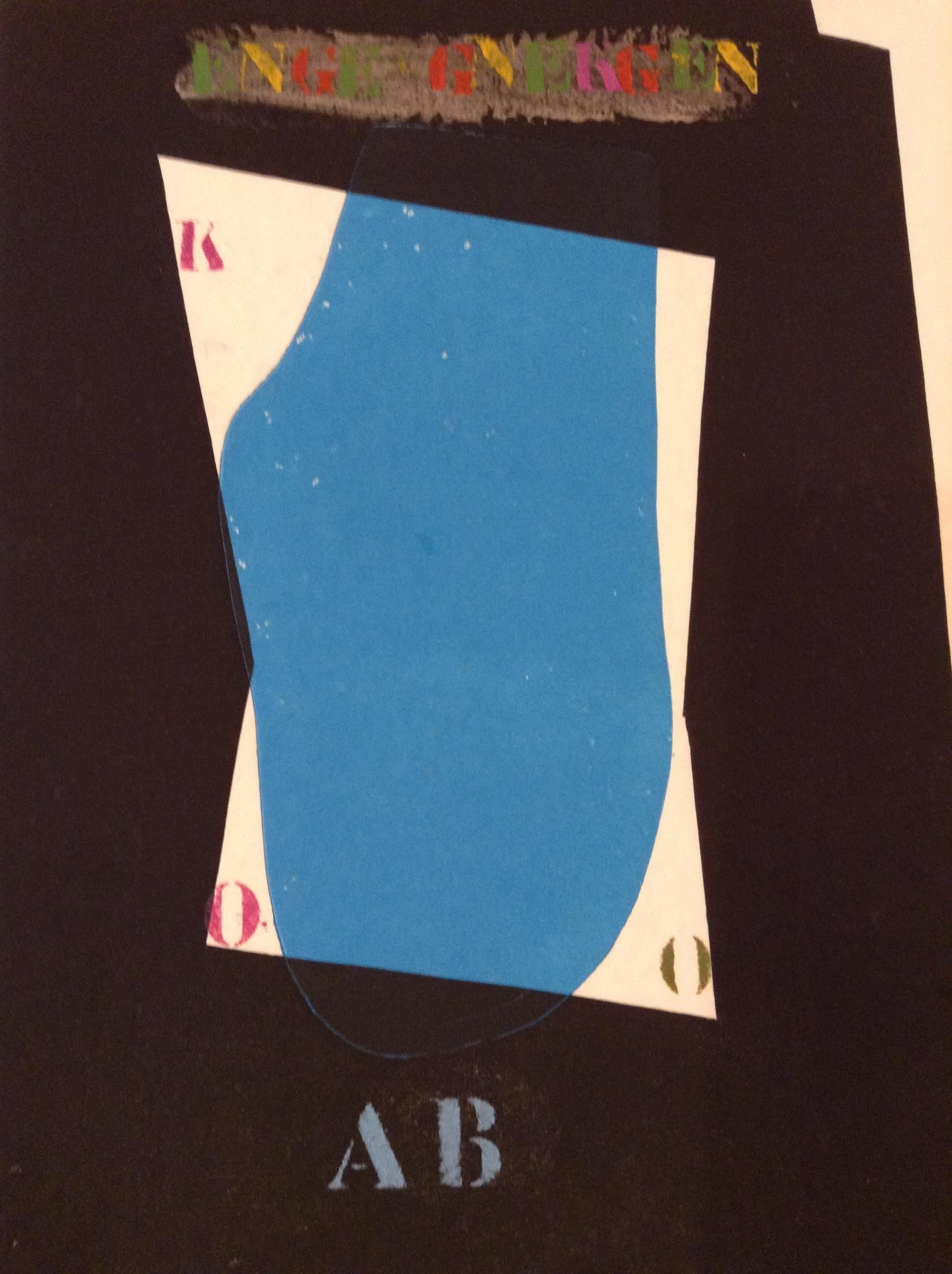 French Modern Art by James Coignard - Blue For Sale 10