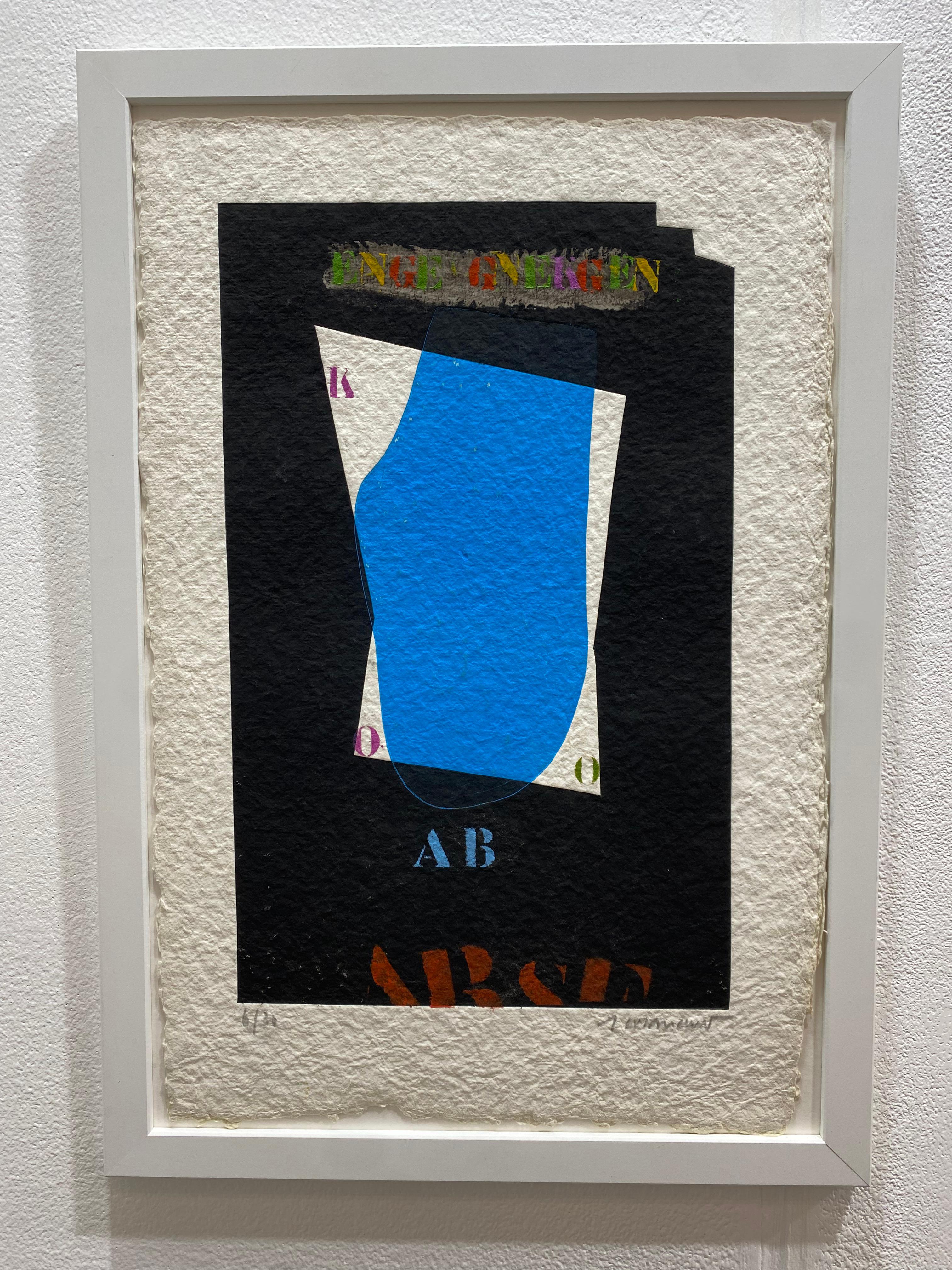 French Modern Art by James Coignard - Blue For Sale 1