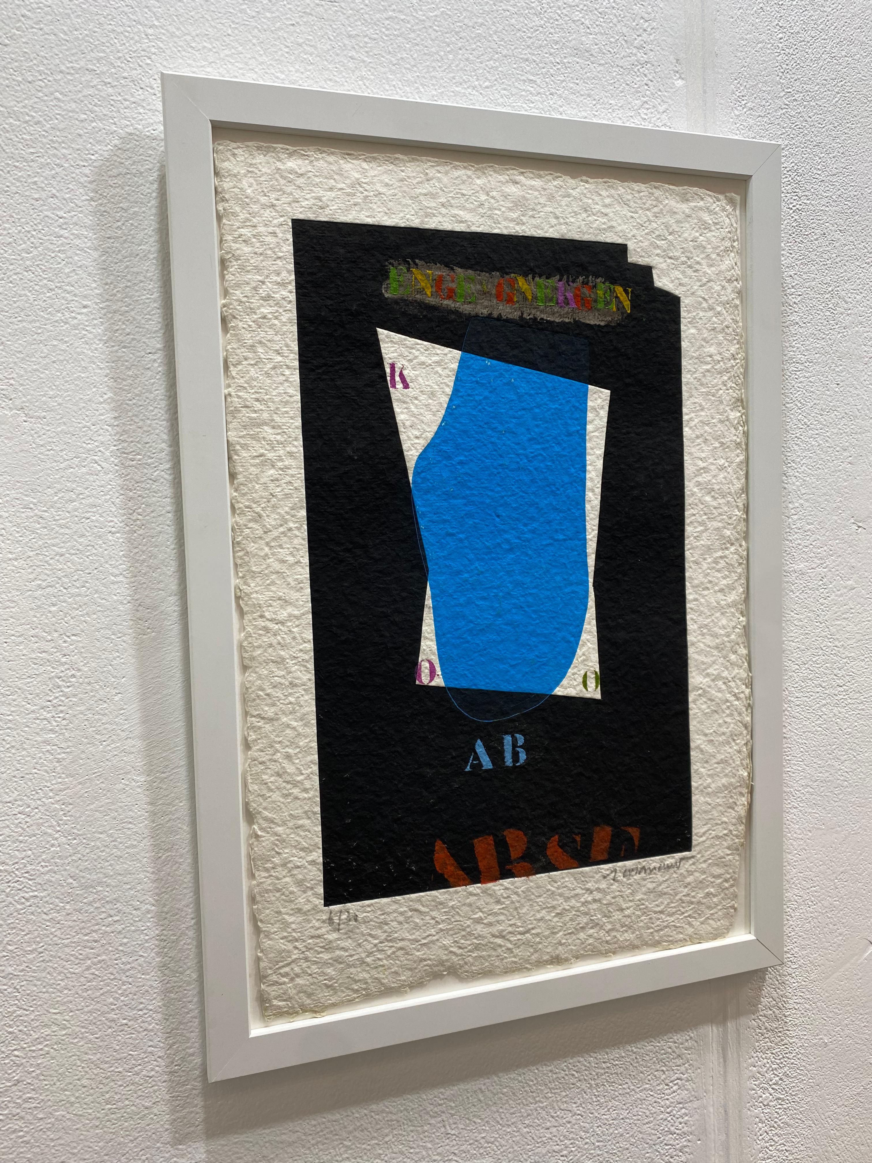 French Modern Art by James Coignard - Blue For Sale 2