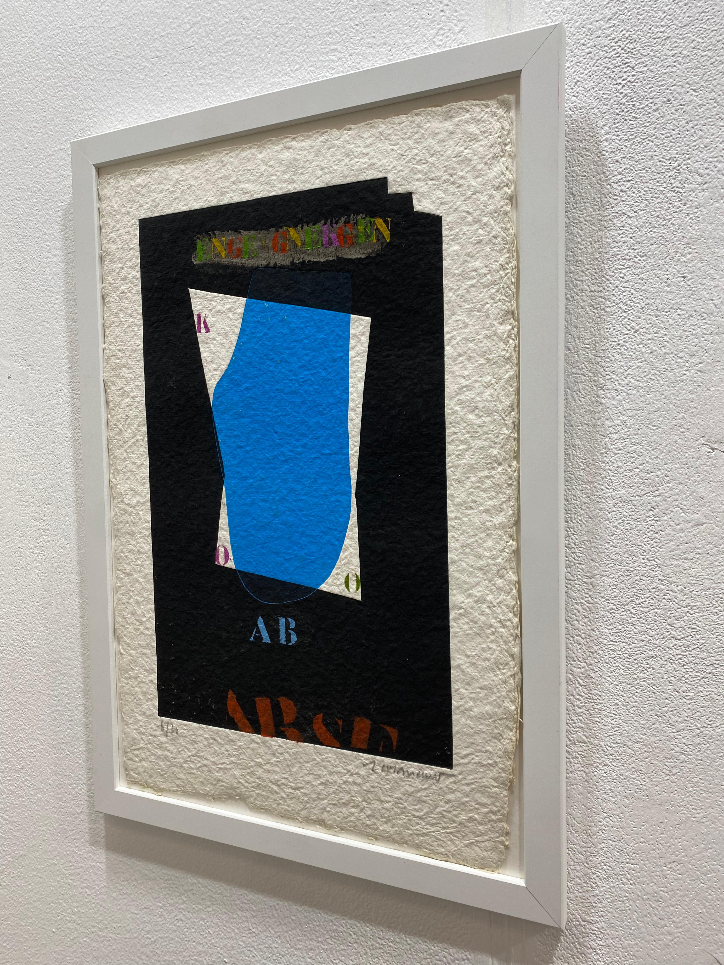 French Modern Art by James Coignard - Blue For Sale 3