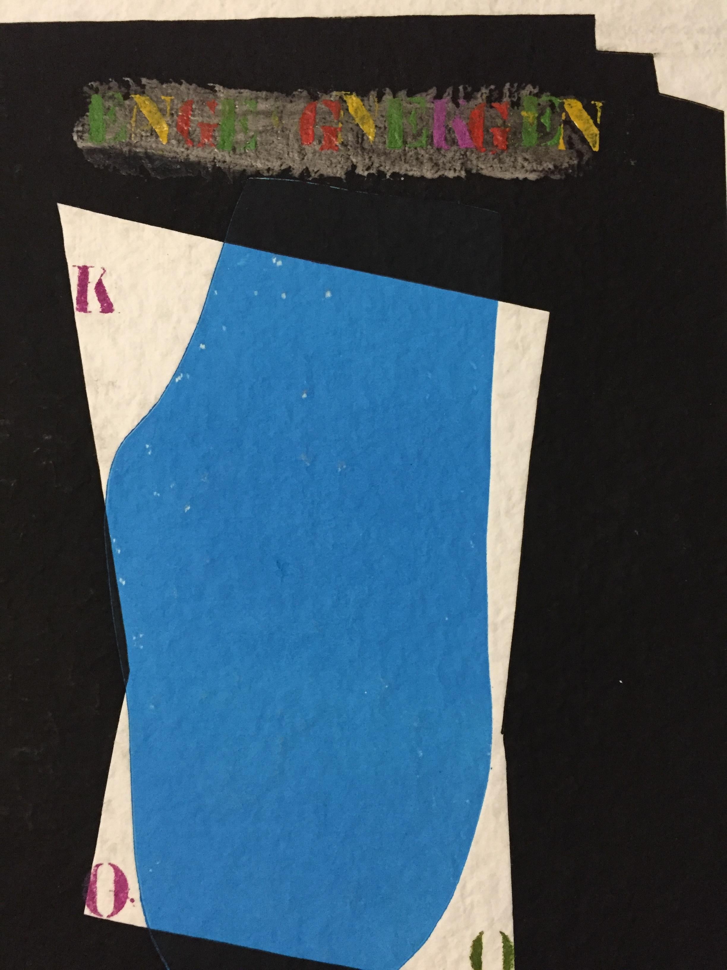 French Modern Art by James Coignard - Blue For Sale 5