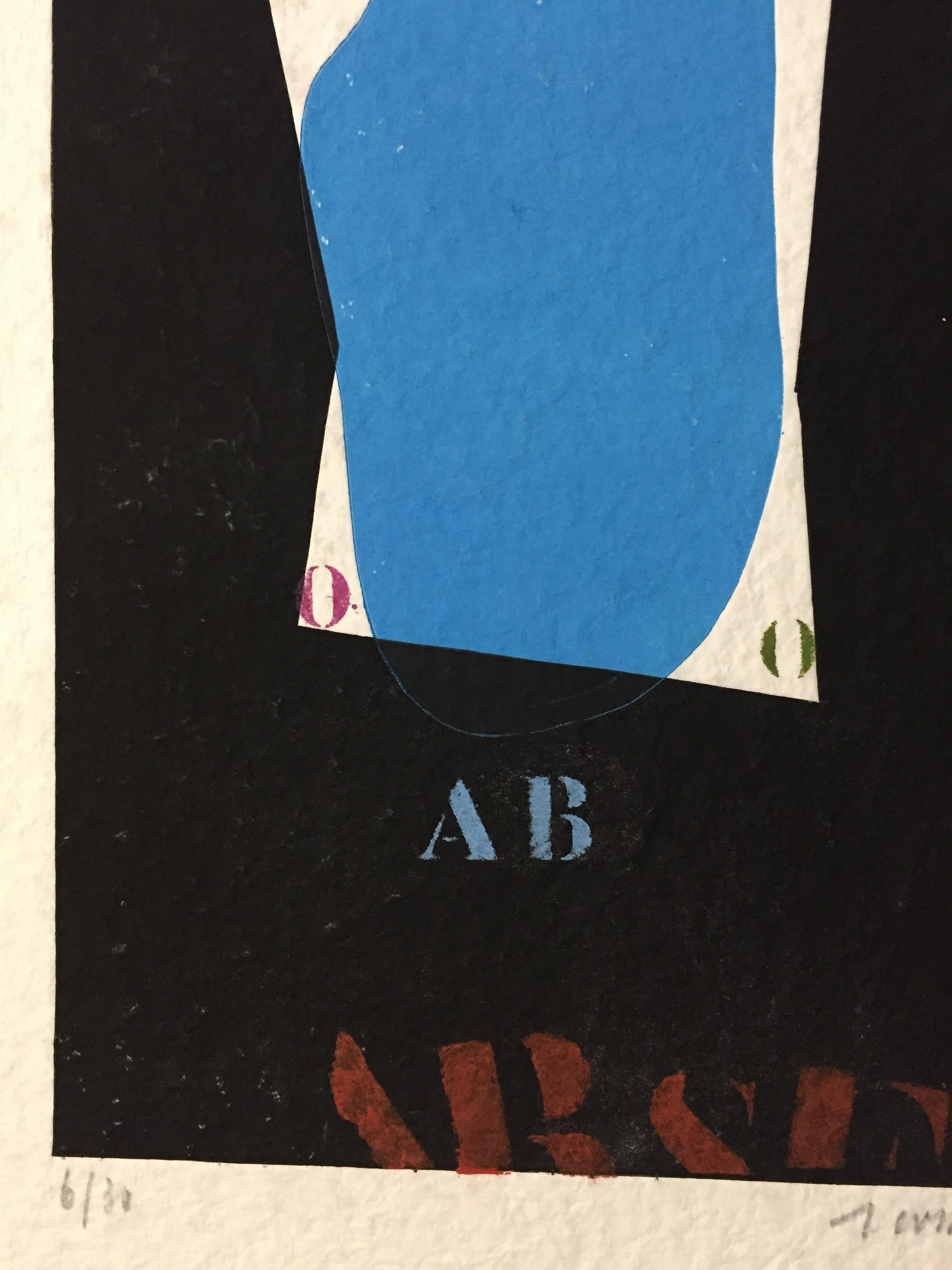 French Modern Art by James Coignard - Blue For Sale 6