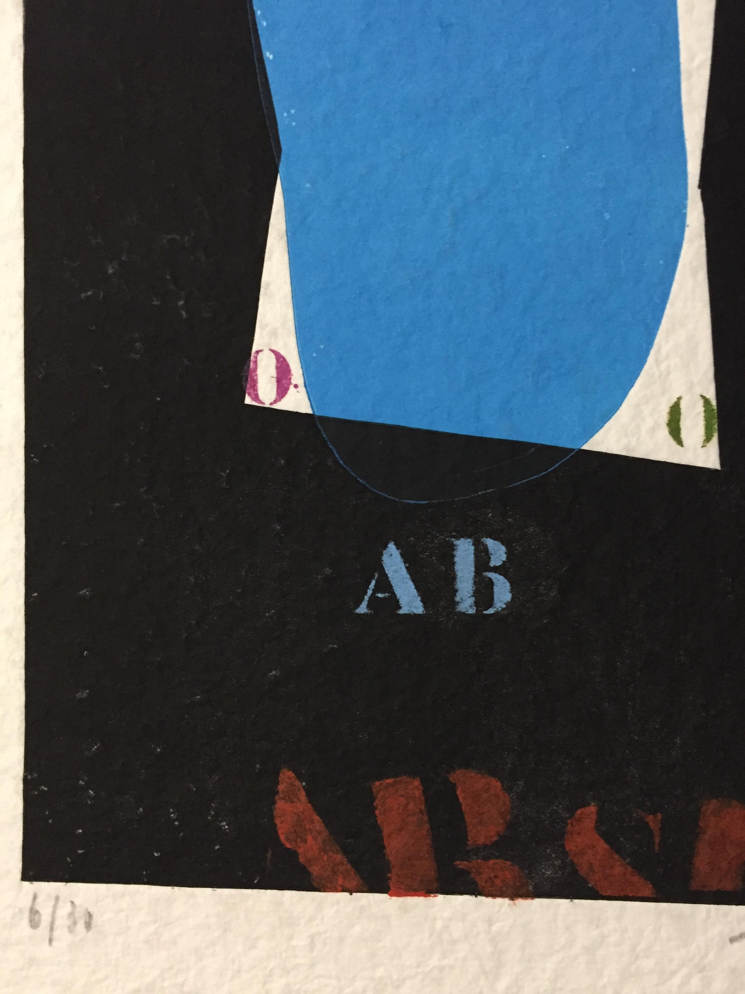 French Modern Art by James Coignard - Blue For Sale 8