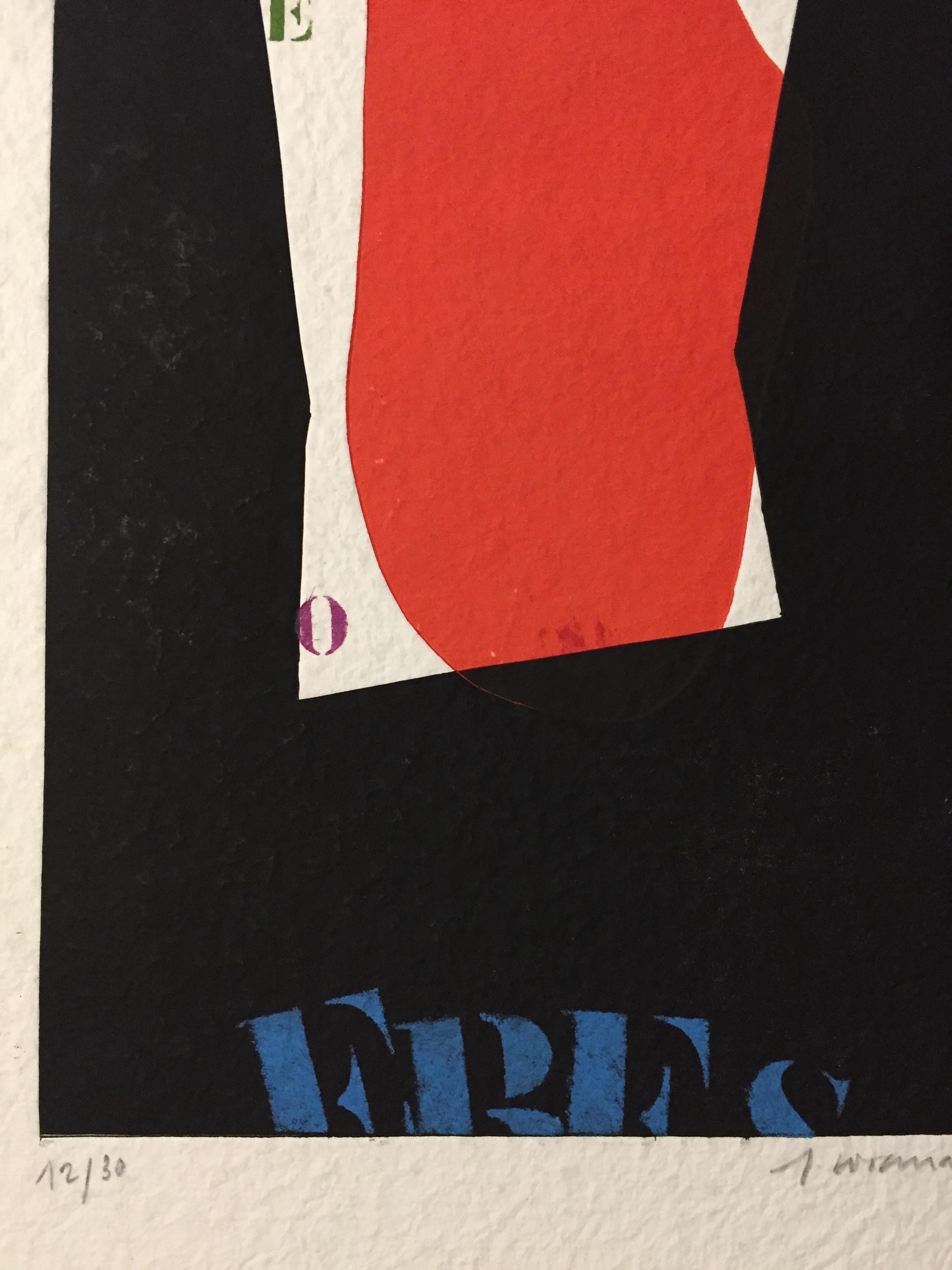 French Modern Art by James Coignard - Red For Sale 11